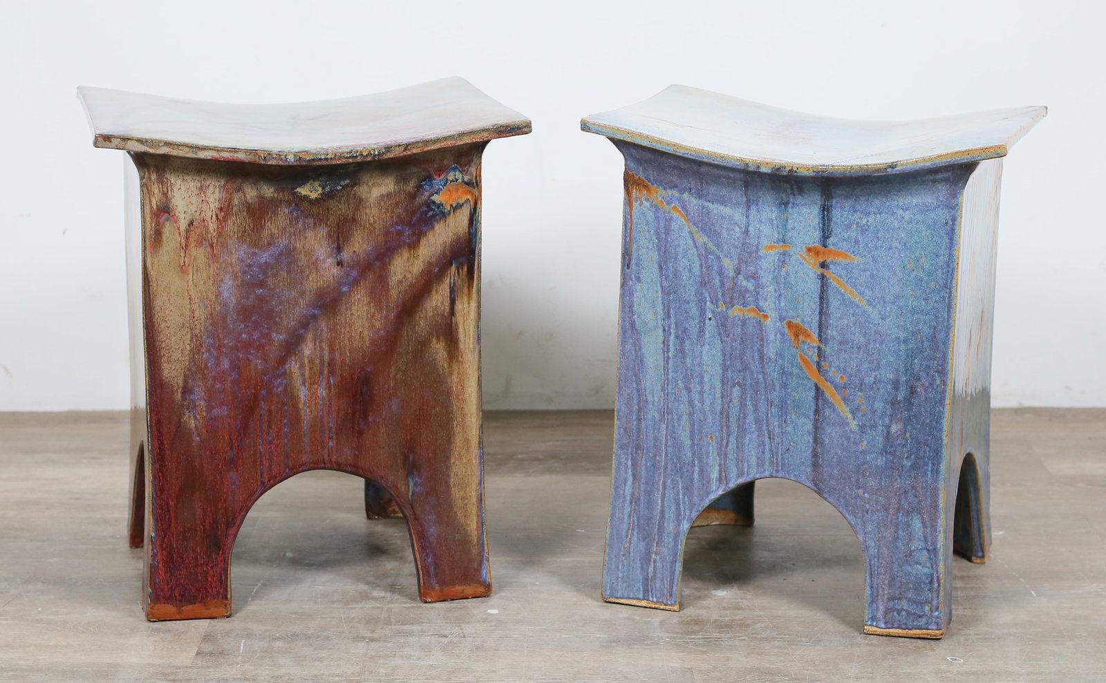 Eric O'Leary Pair of Art Pottery Stools (1 of 20)
