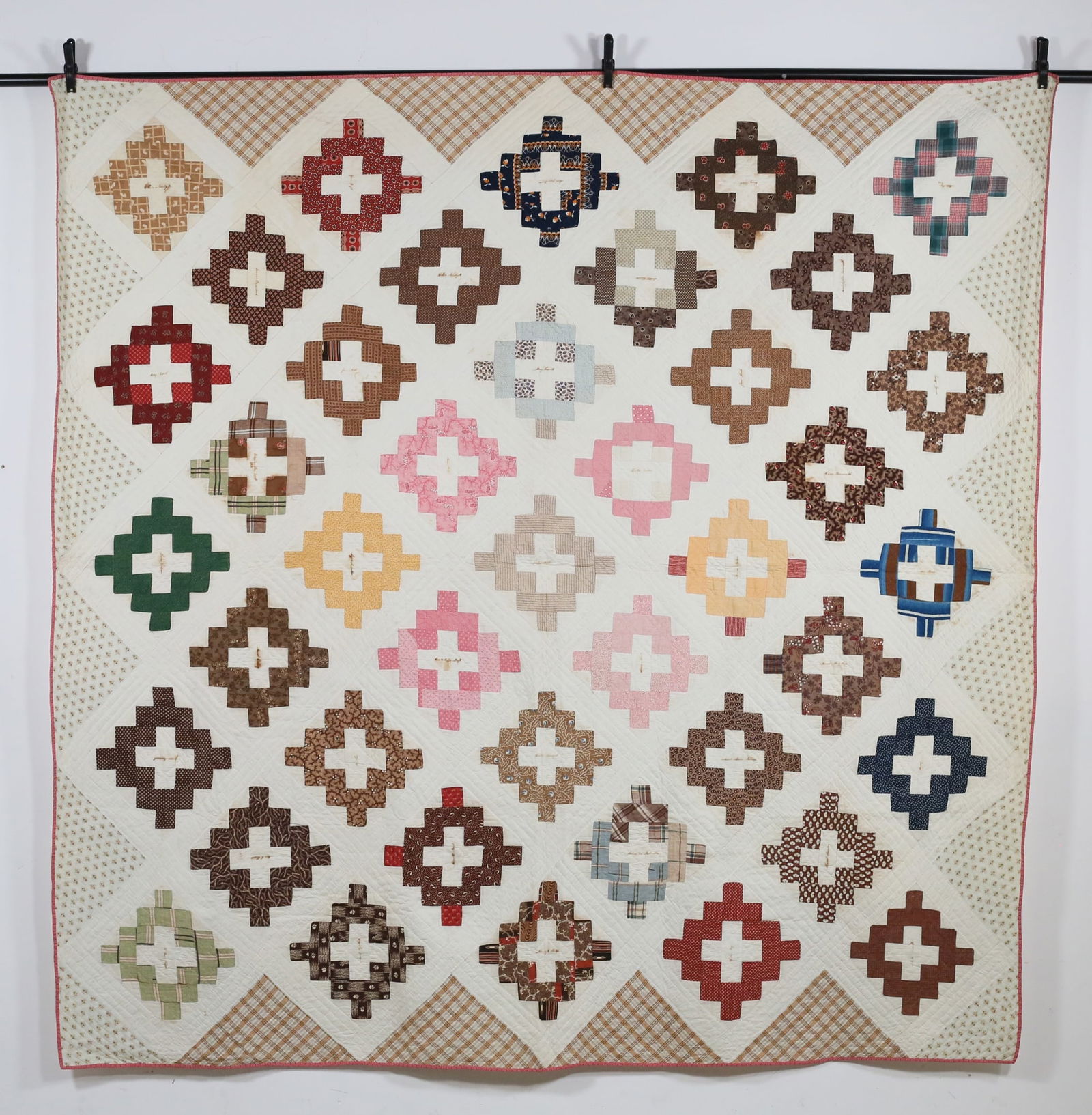 Antique Hand Sewn Quilt Signature Squares (1 of 19)