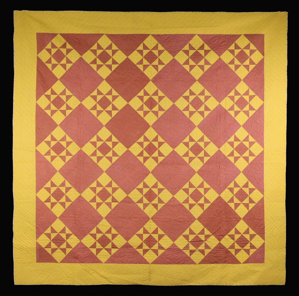 Antique Hand Sewn Ohio Star Quilt (1 of 7)