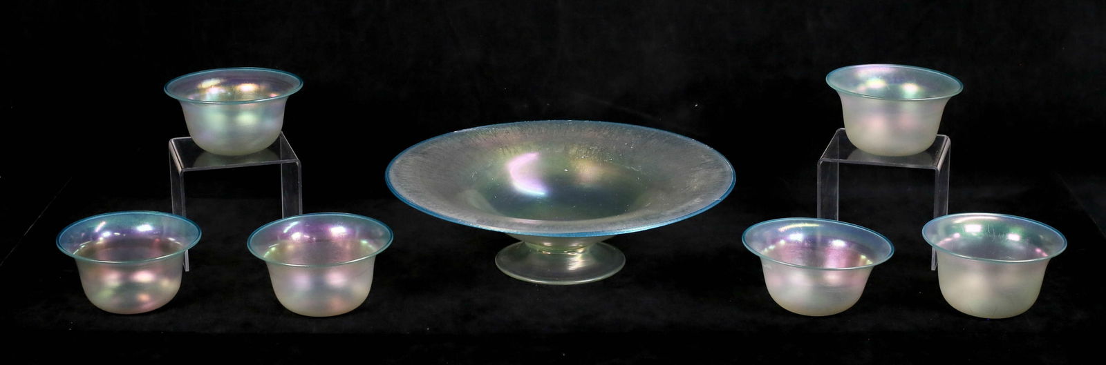 7 Pieces Steuben Cyprian Style Art Glass (1 of 16)