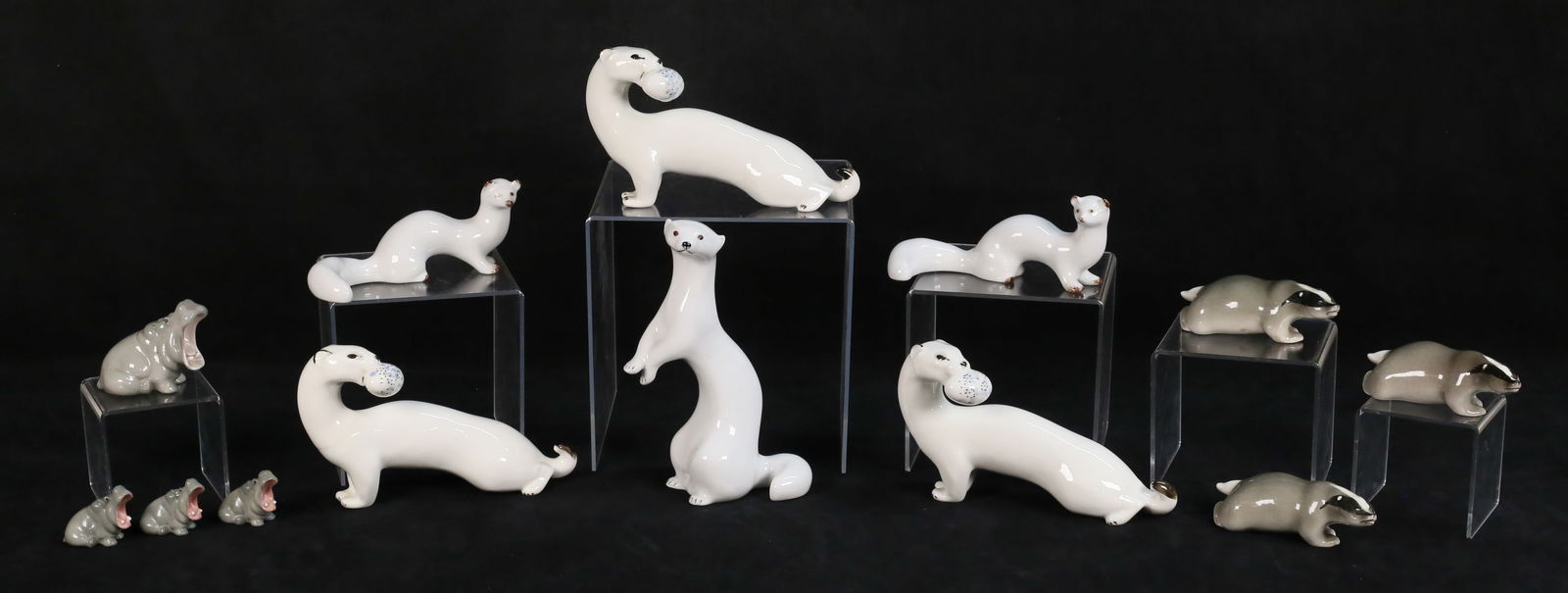 13 Lomonosov Russian Porcelain Animal Figurines (1 of 20)