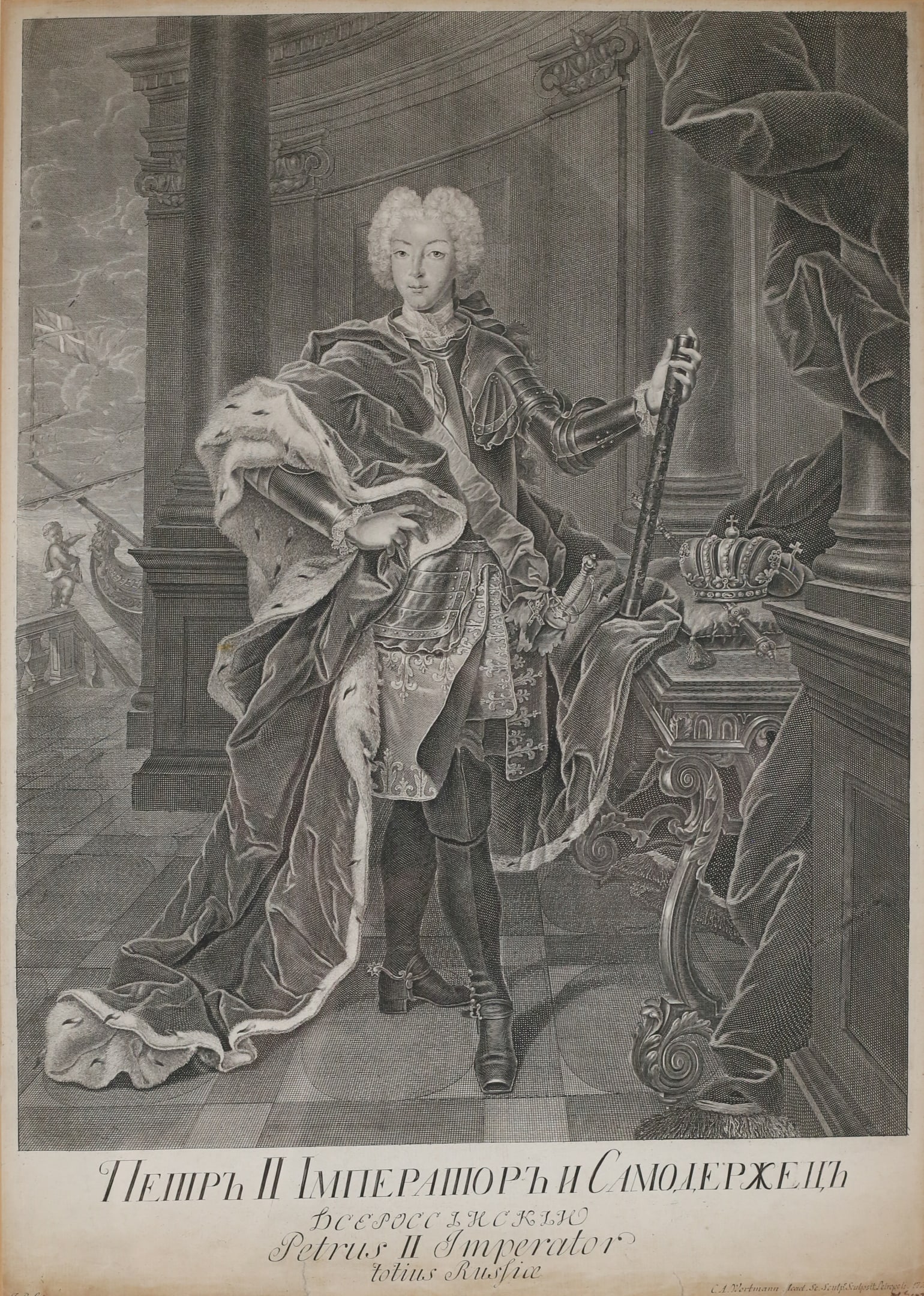 Peter II Engraving CA Wortmann After JP Ludden (1 of 9)