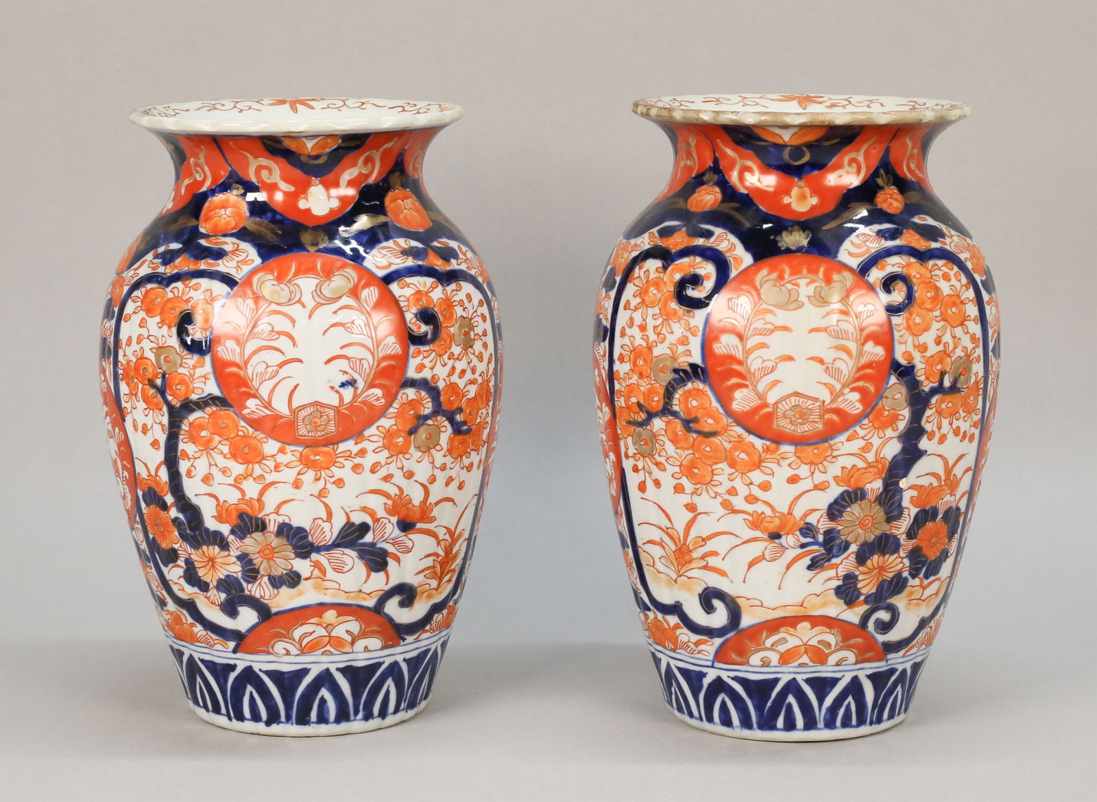 Pair of Chinese Imari Porcelain Vases (1 of 18)