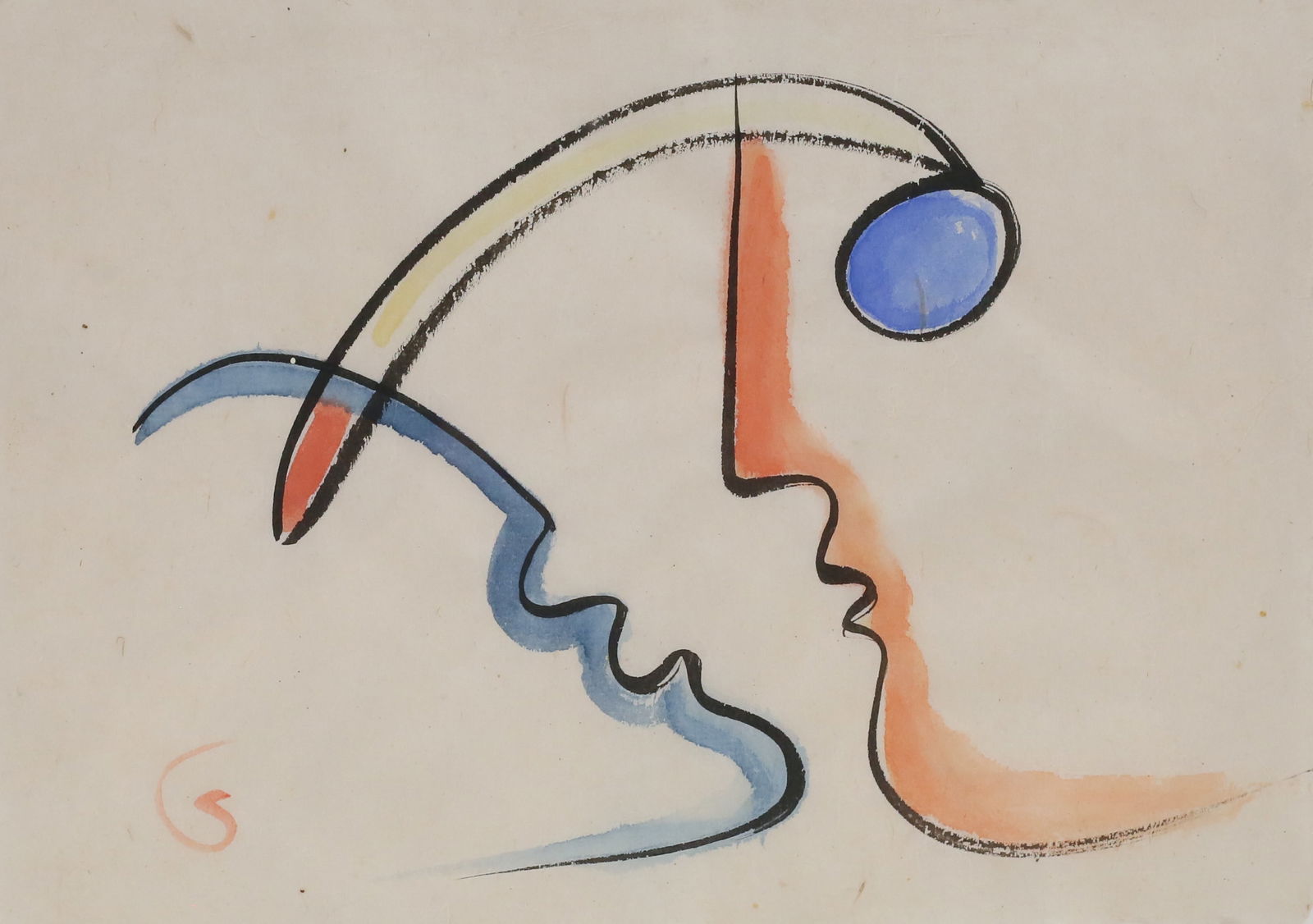 Elizabeth de Cuevas Ink & Watercolor Untitled (1 of 5)