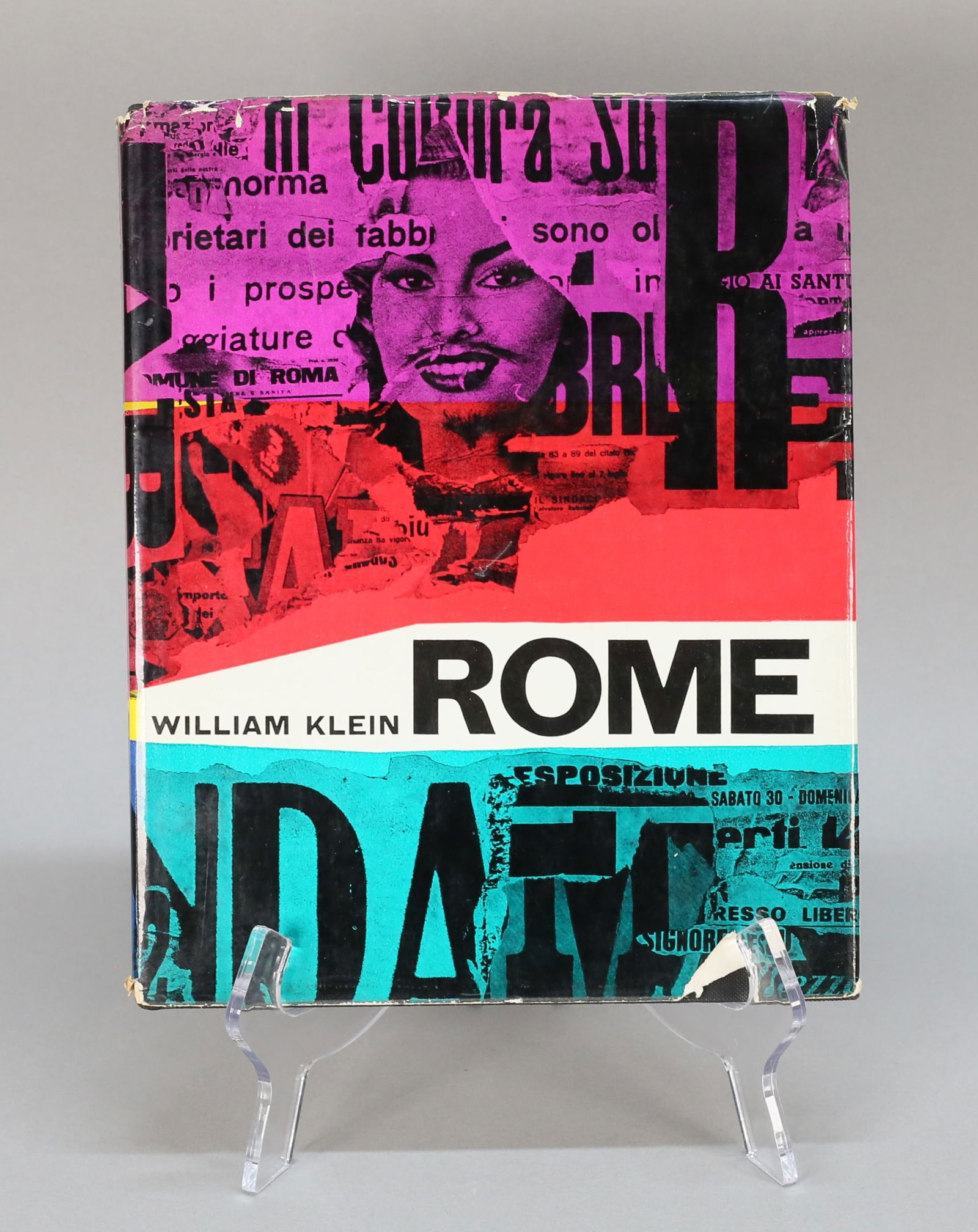 William Klein Rome: The City and Its People: William Klein (American / French, 1926-2022). Rome: The City and Its People, A Studion Book, The Viking Press, New York, printed in France, 1959 / 1960. Paper dust jacket, black cloth, silver letterin