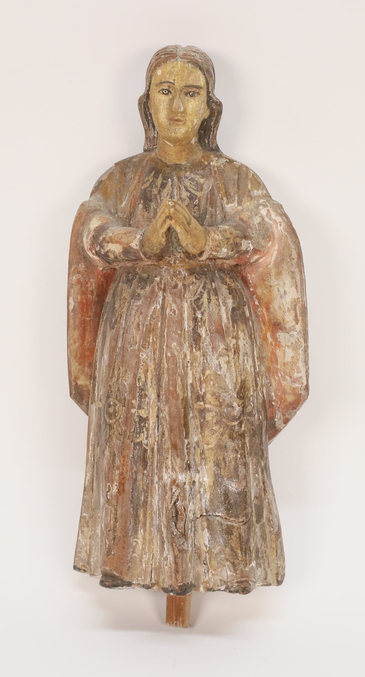 Carved Wood Virgin Mary Figure (1 of 7)