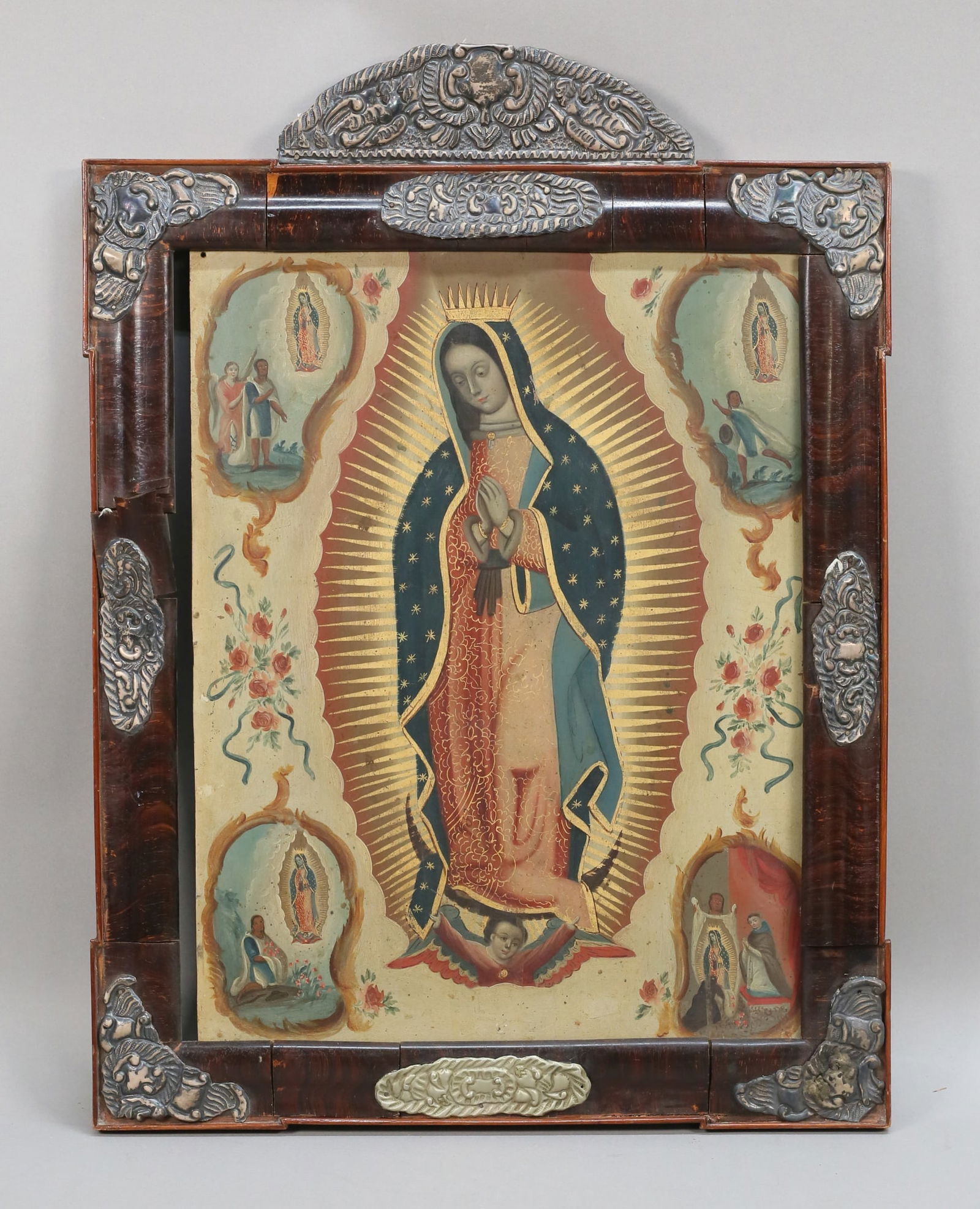 Retablo on Copper Our Lady of Guadalupe (1 of 17)