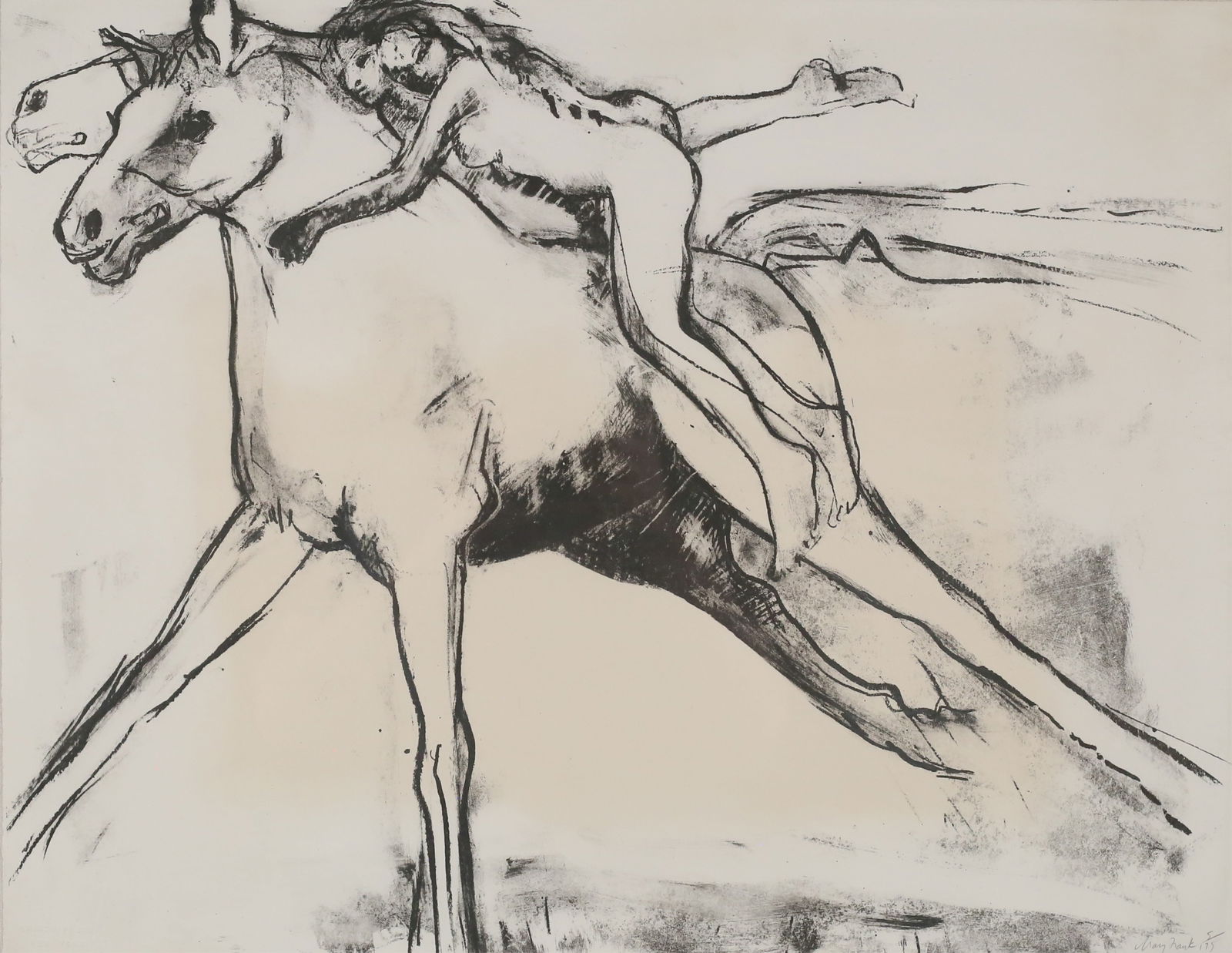 Mary Frank Lithograph Horse (1 of 6)