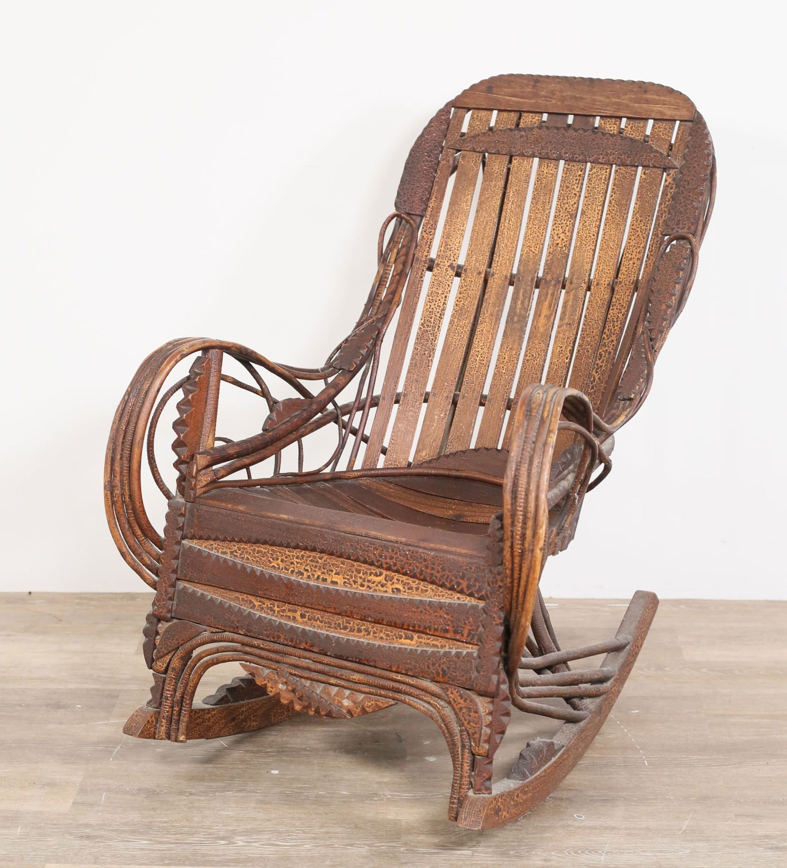 Folk Art Bentwood Rocking Chair (1 of 14)
