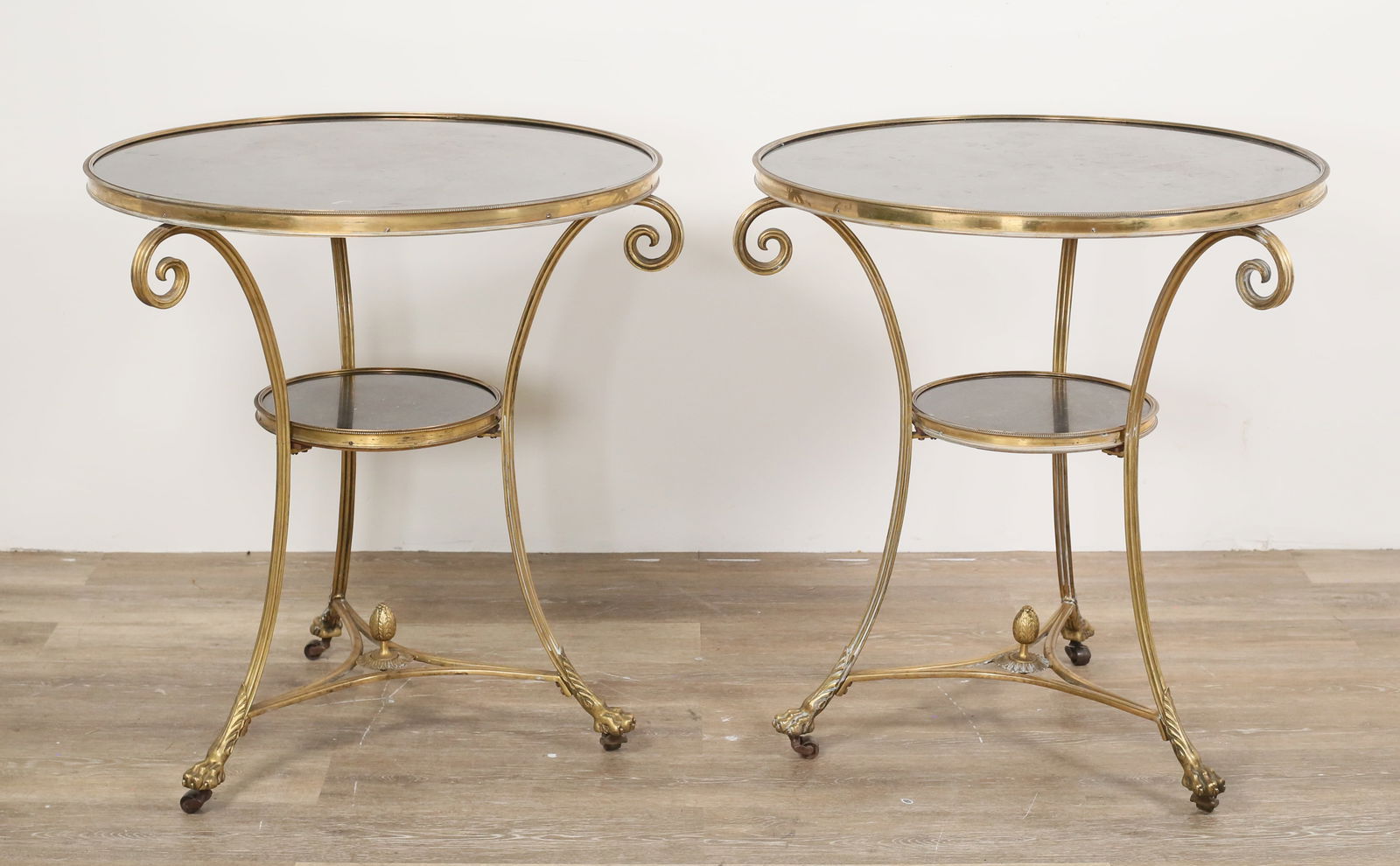 Pair of Patinated Bronze & Granite Gueridons (1 of 20)