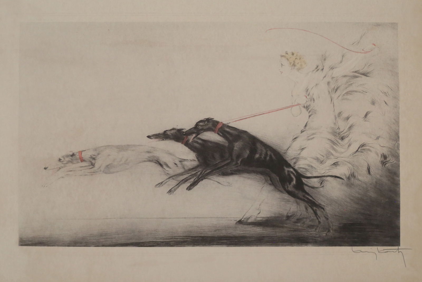 Louis Icart Aquatint Speed II (1 of 10)