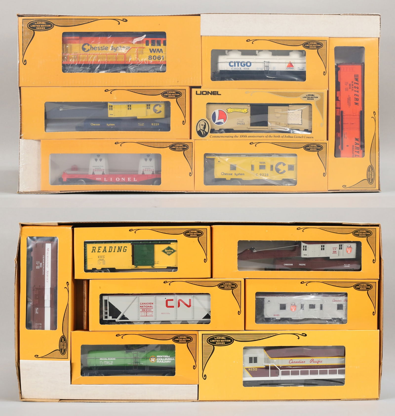 2 Lionel Limited Sets Chessie System & Maple Leaf (1 of 20)