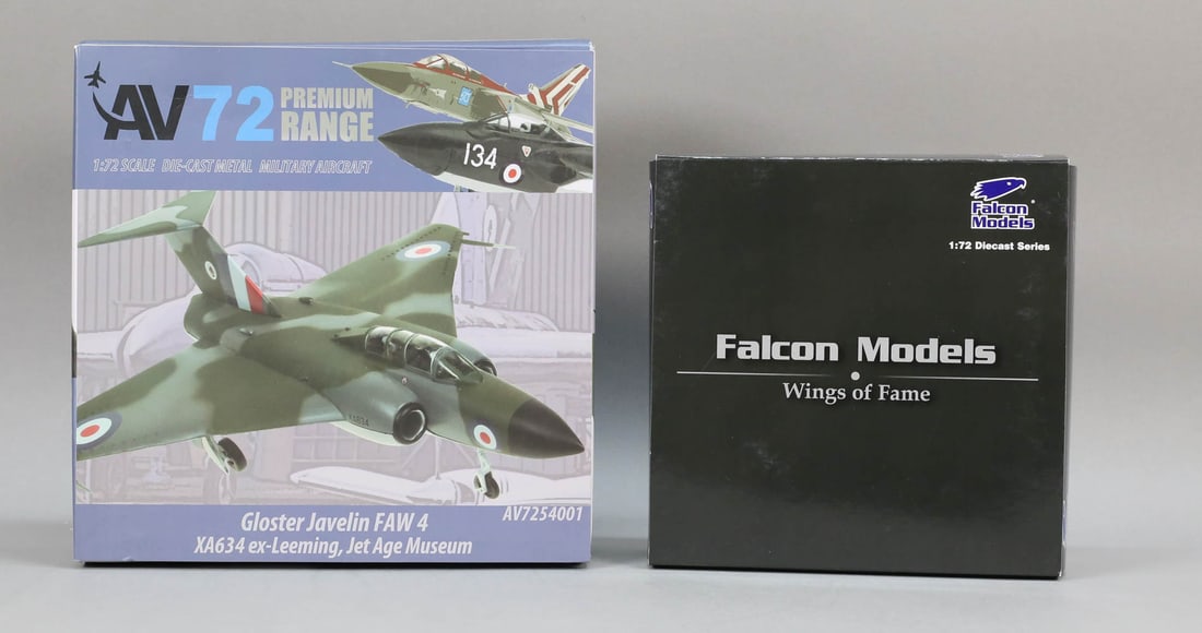 Lot of 2 Falcon Models Tiger/Javelin Model Planes (1 of 16)