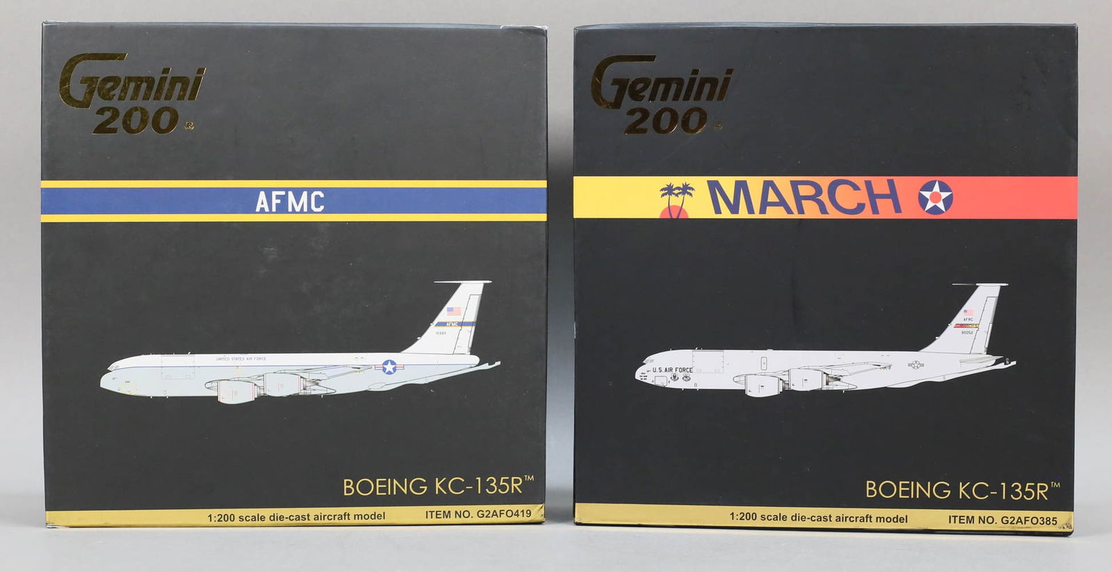 Lot of 2 Gemini200 1/200 Boeing KC-135R Plane (1 of 8)