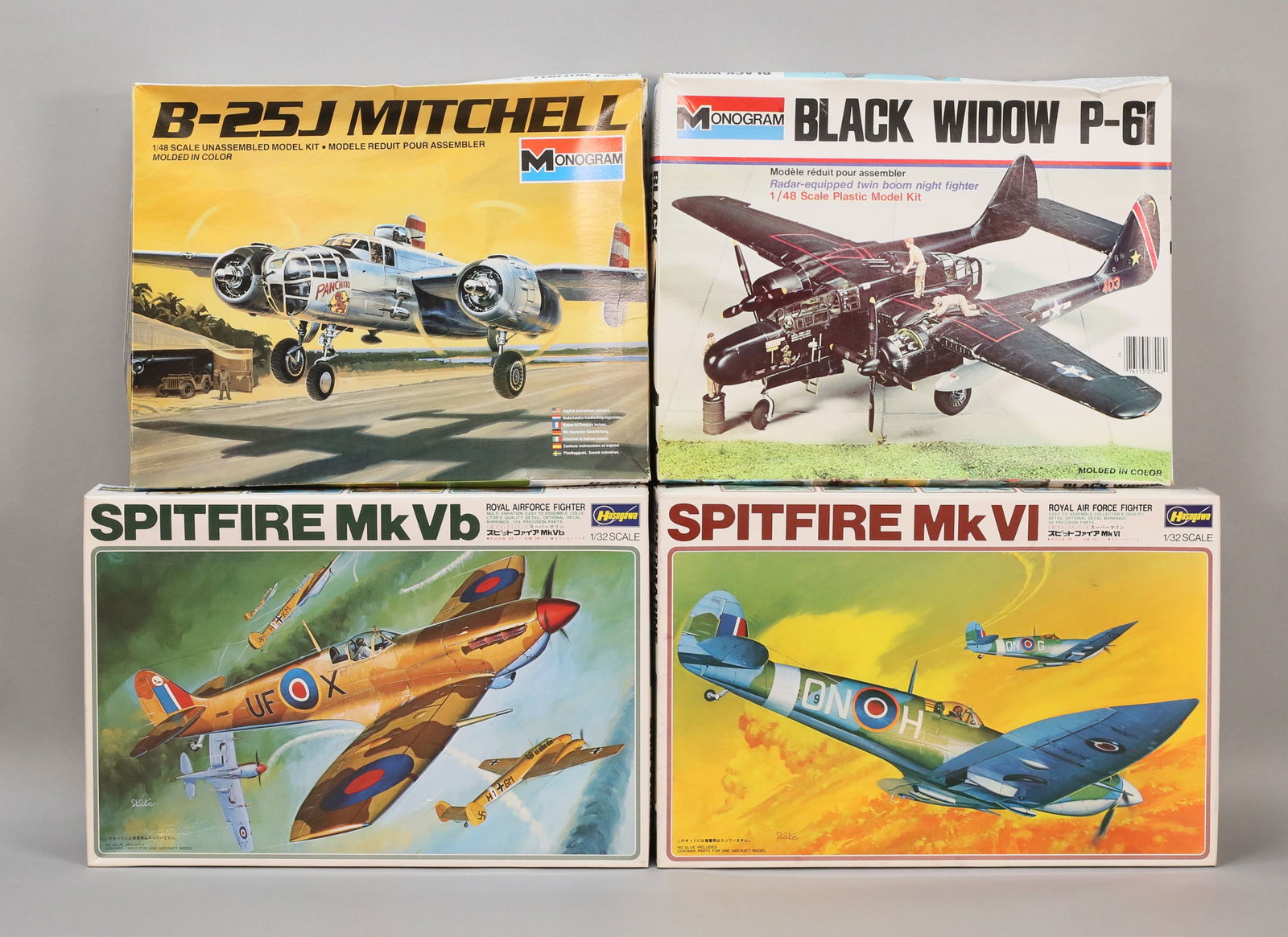 Lot of 4 Plane Model Kits - Hasegawa/Monogram (1 of 18)