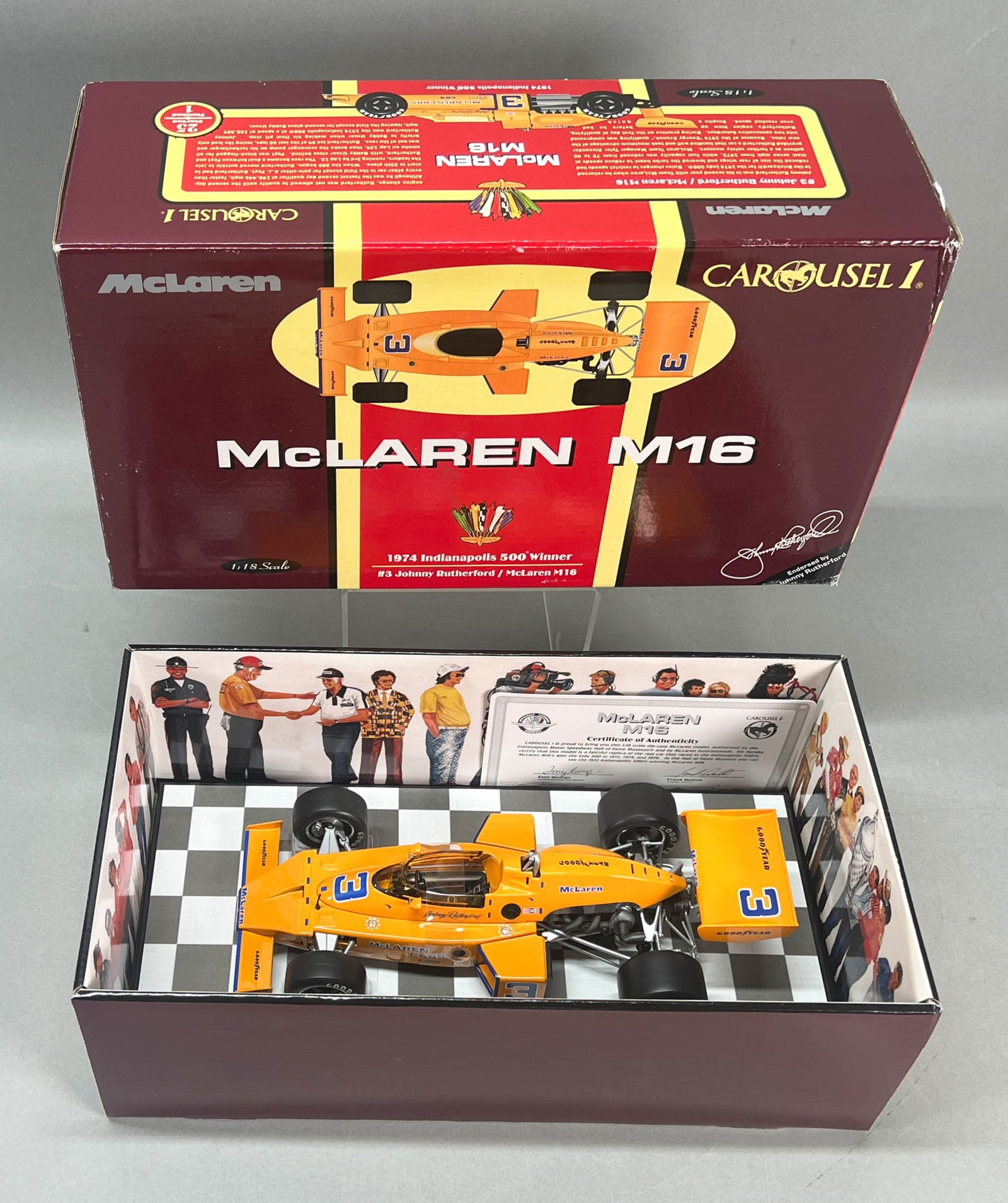 1:18 Scale Model car 1974 Indianapolis 500 McLaren (1 of 6)