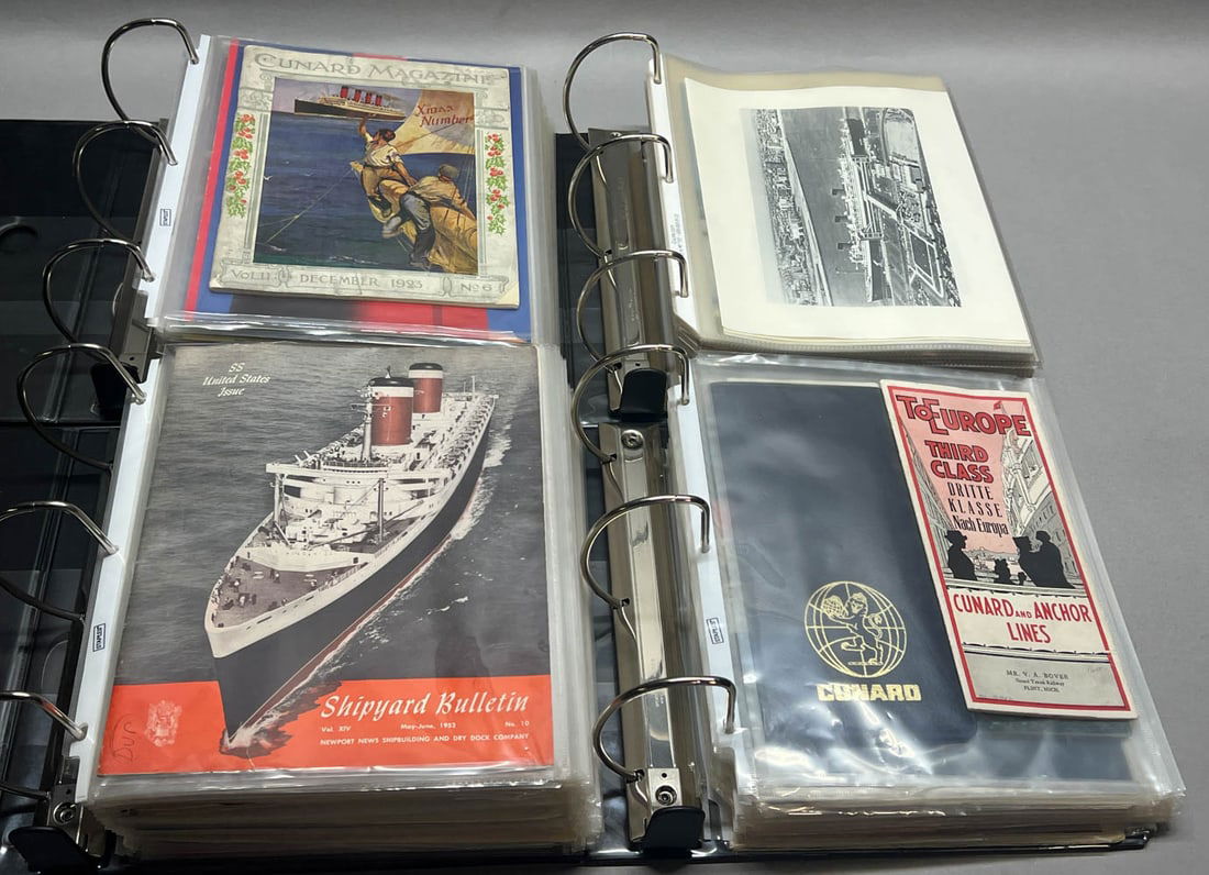 4 Binders of Ship Memorabilia (1 of 8)