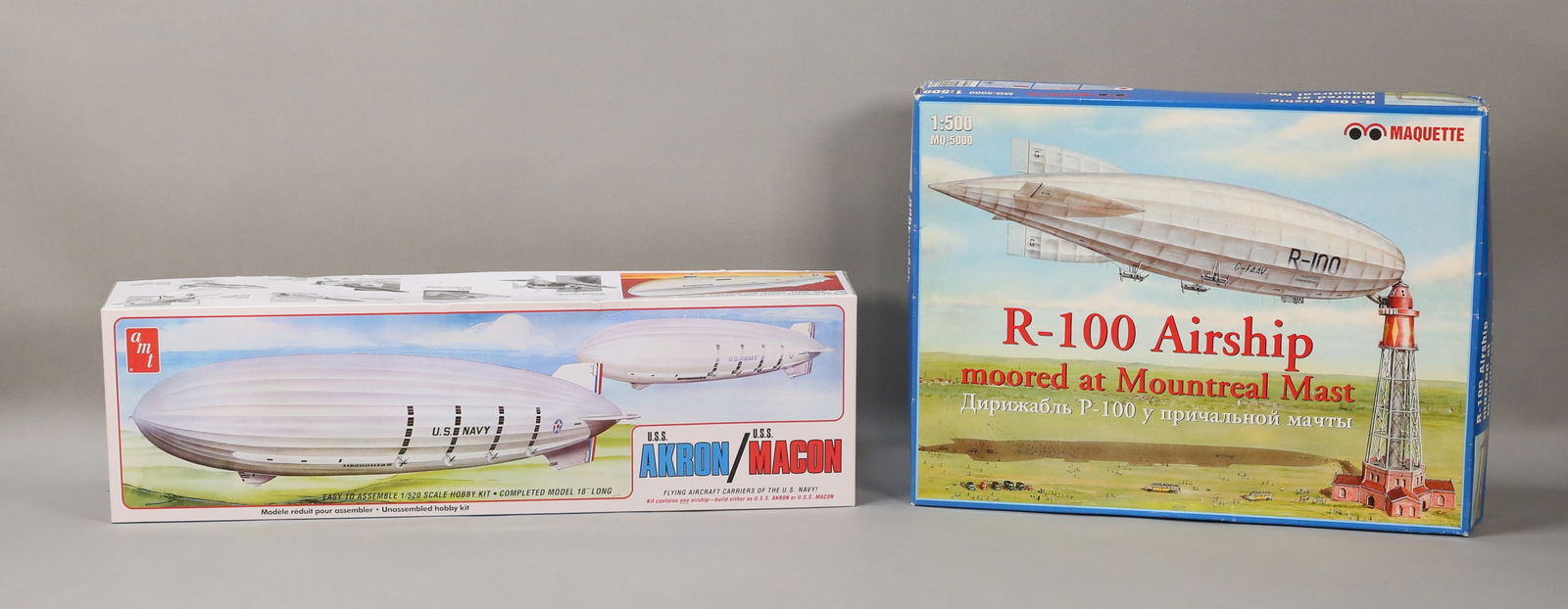 Lot of 2 - R100 Airship/US Navy Aircraft Carrier (1 of 13)