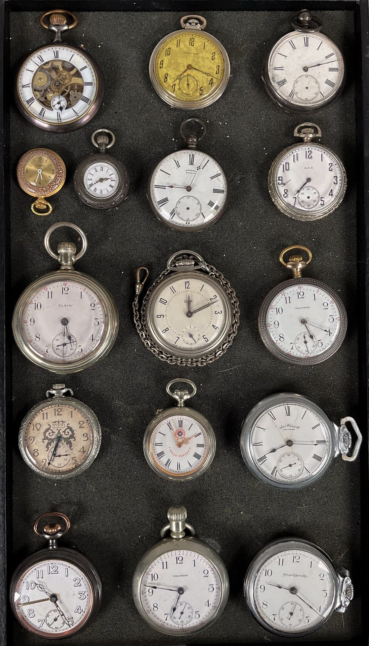 16 Vintage Pocket Watches Roskopf, Waltham (1 of 7)