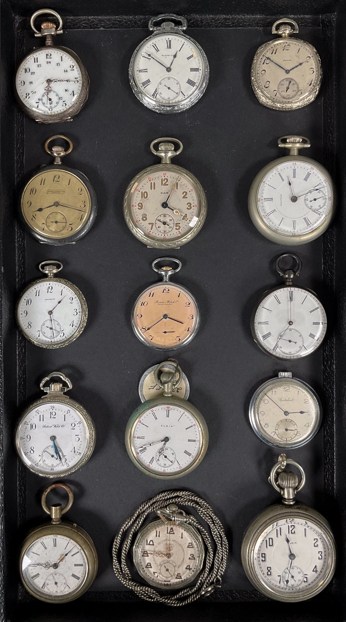 15 Vintage Pocket Watches Longines, Elgin (1 of 10)