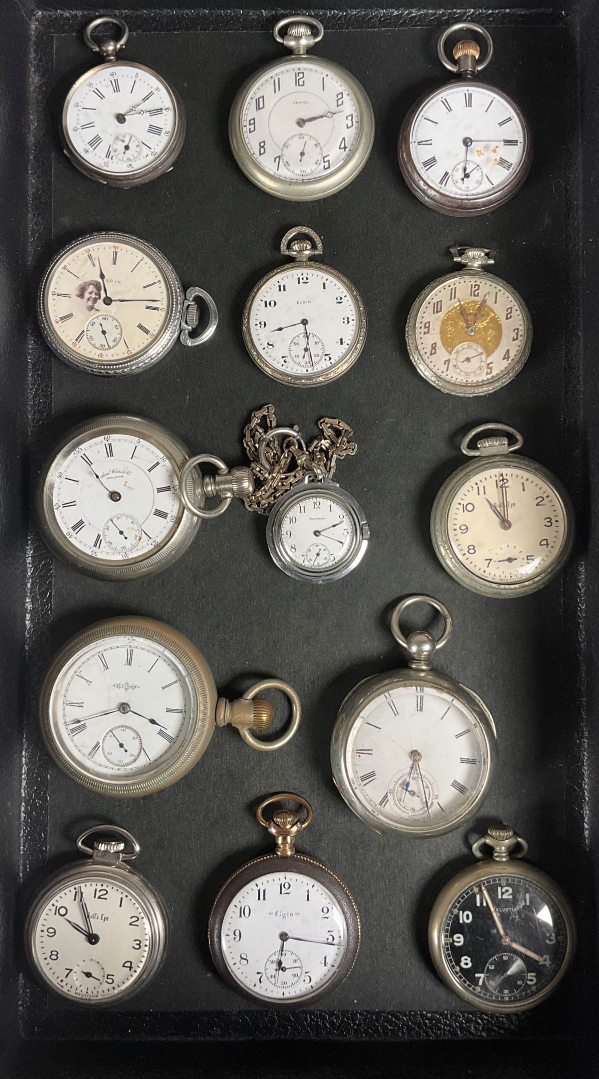 14 Vintage Pocket Watches Waltham, Illinois (1 of 10)