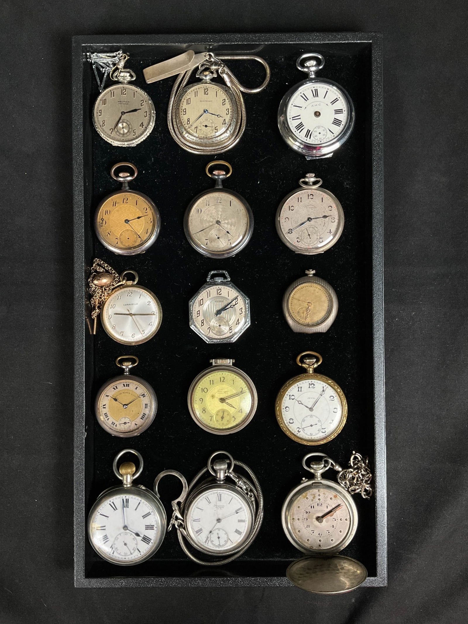 15 Vintage Pocket Watches Billodes, Moser (1 of 9)