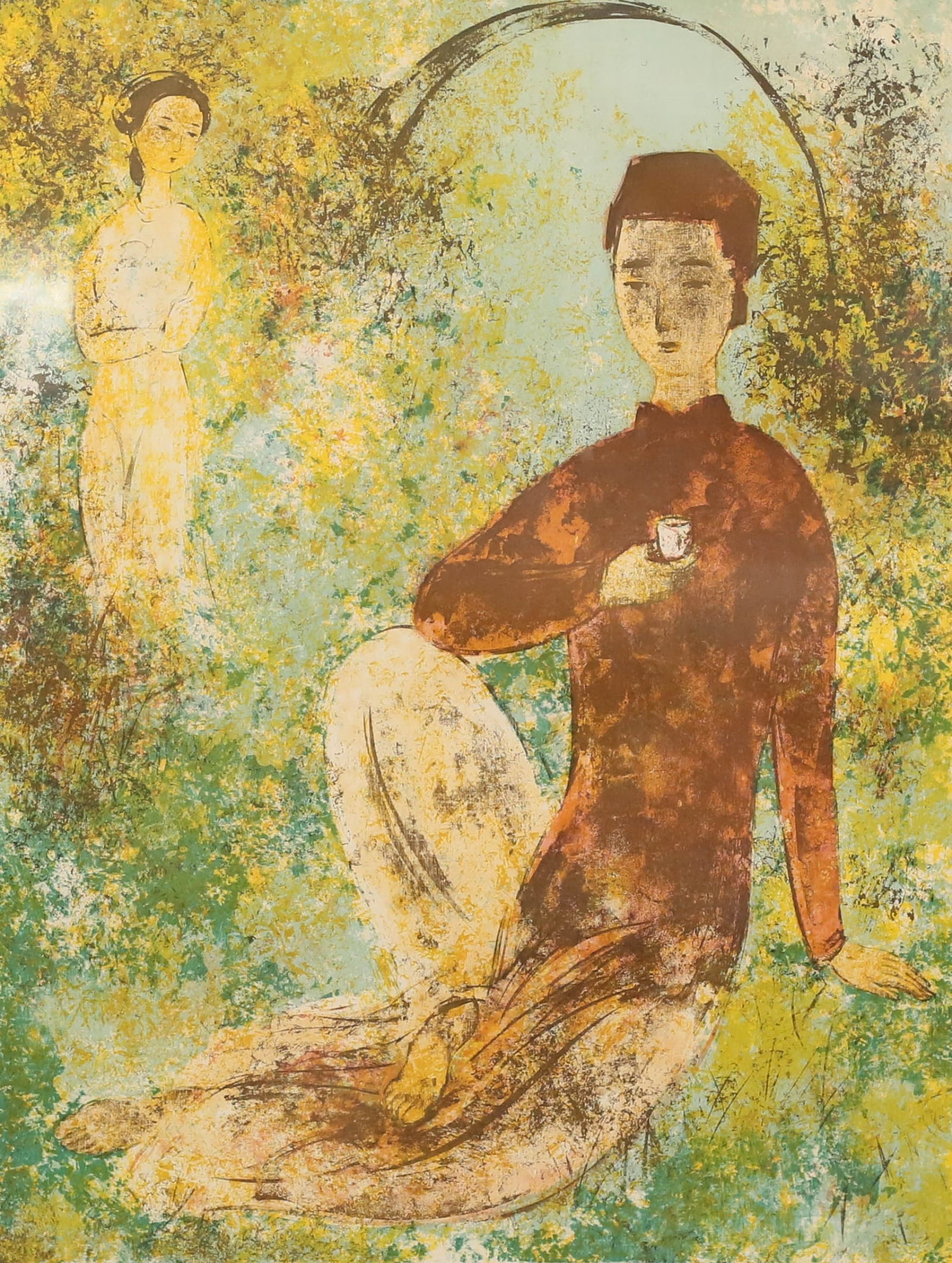 Vu Cao Dam Lithograph The Poet (1 of 10)