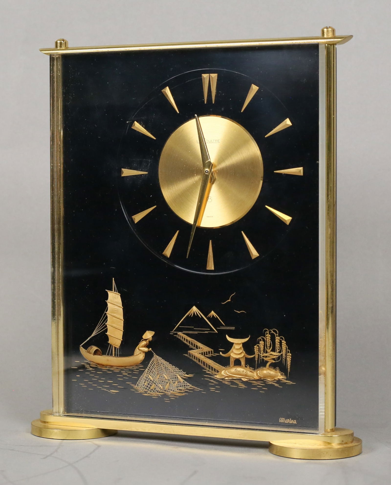 LeCoultre Marina Desk Clock Japanese Motif (1 of 14)