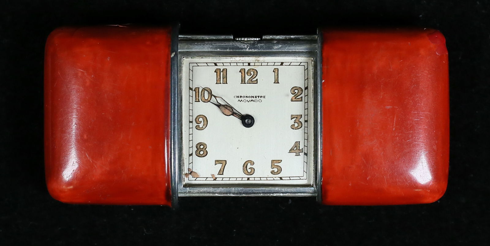 Movado Chronometre 935 & Enamel Purse Watch (1 of 5)