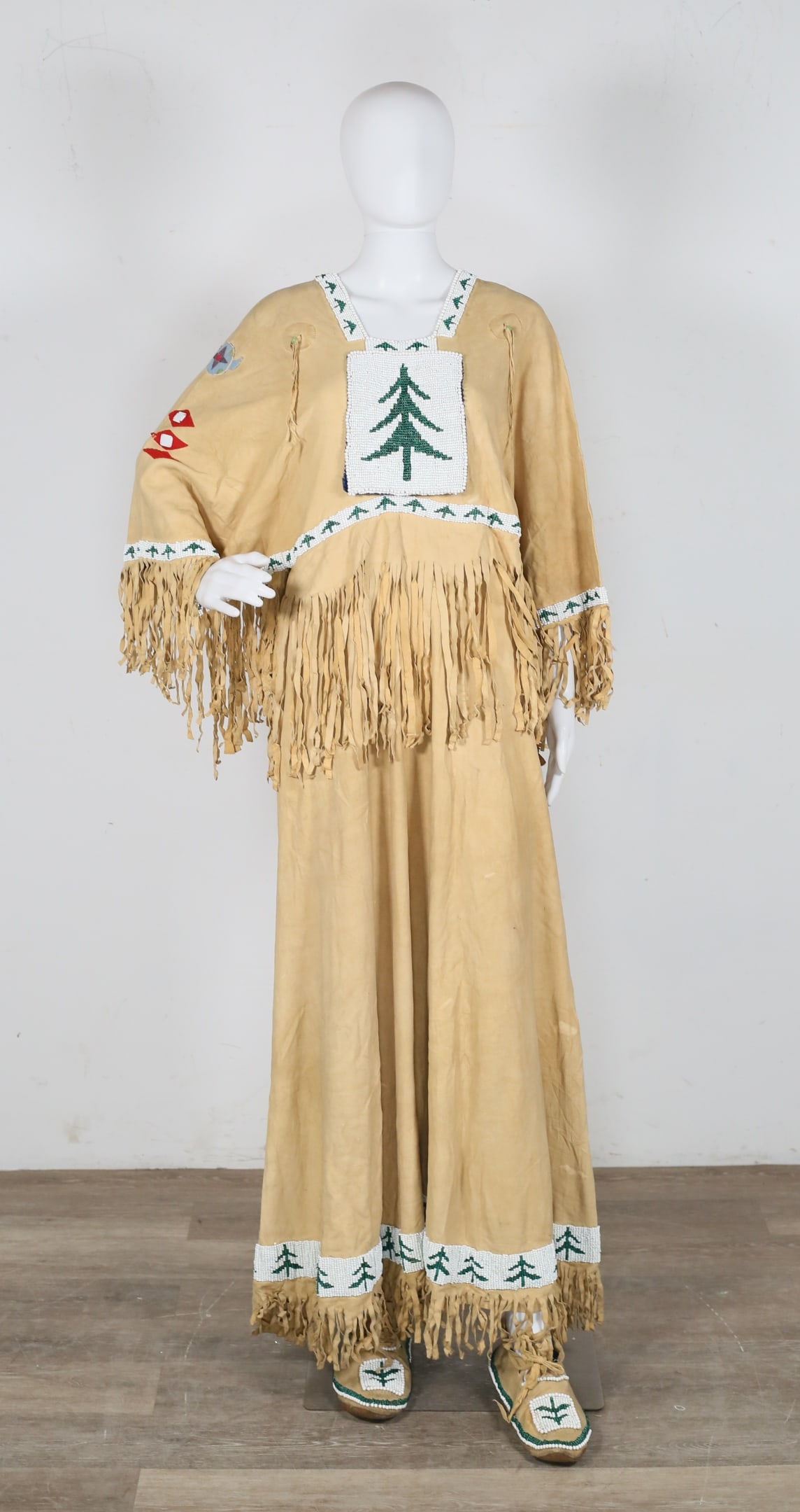 Native American Beaded Dance Dress & Moccasins (1 of 20)