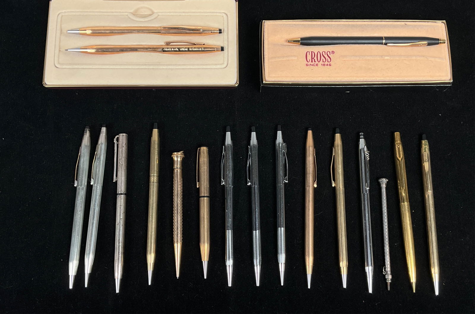 17 Pens & Pencils, Tiffany, Cross, Gold Filled (1 of 15)