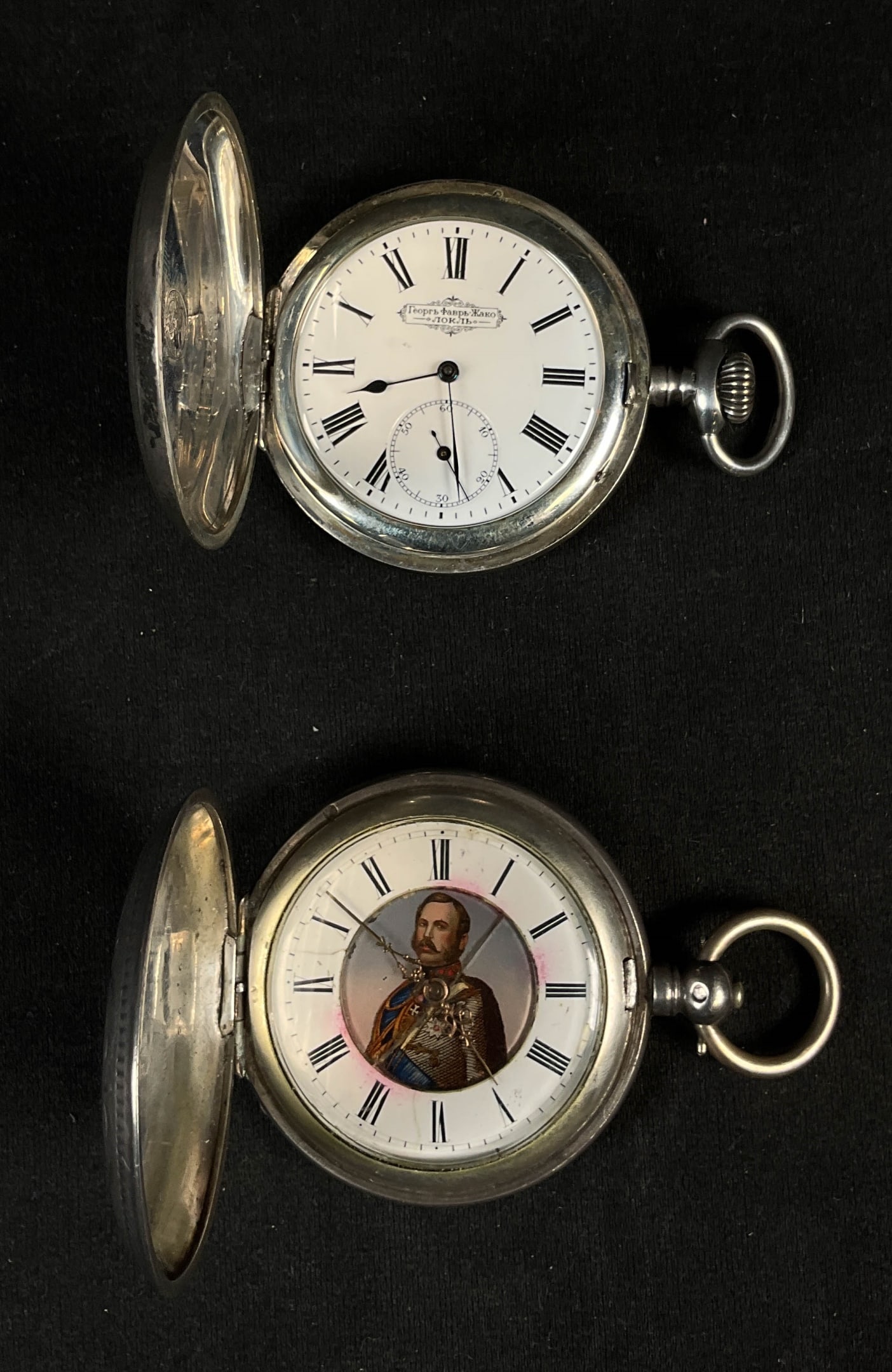 2 Russian 84 Silver Hunting Case Pocket Watches (1 of 12)