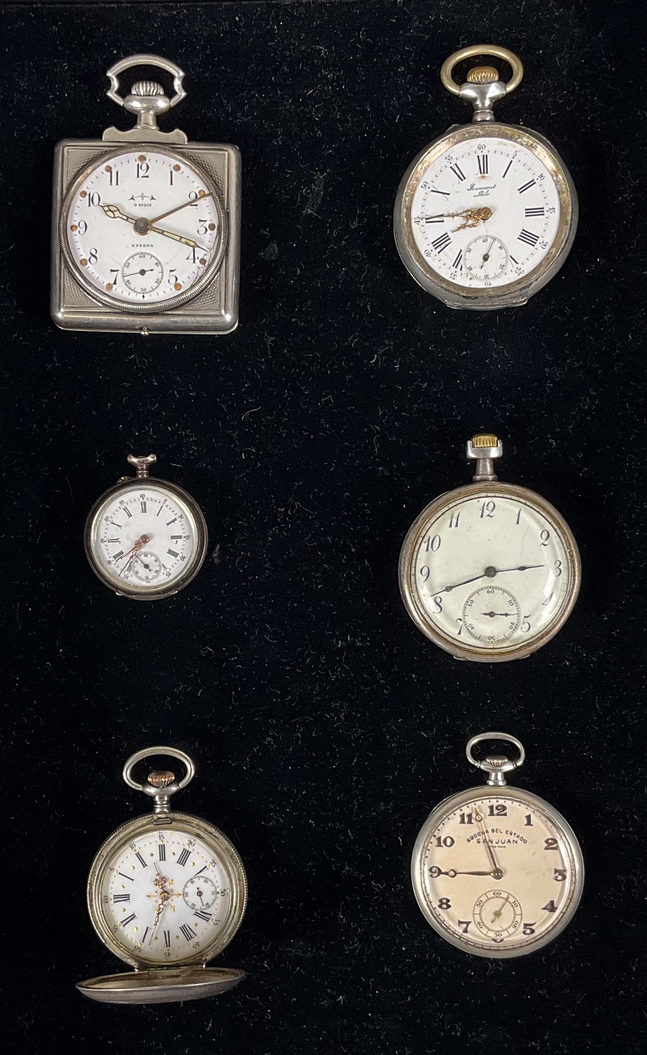6 800 Silver Pocket Watches Jeanneret, Eterna (1 of 14)