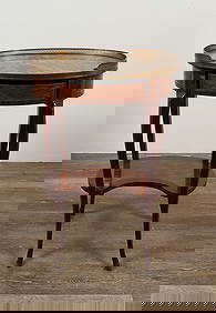 French Marble Top Parquetry Side Table (1 of 13)