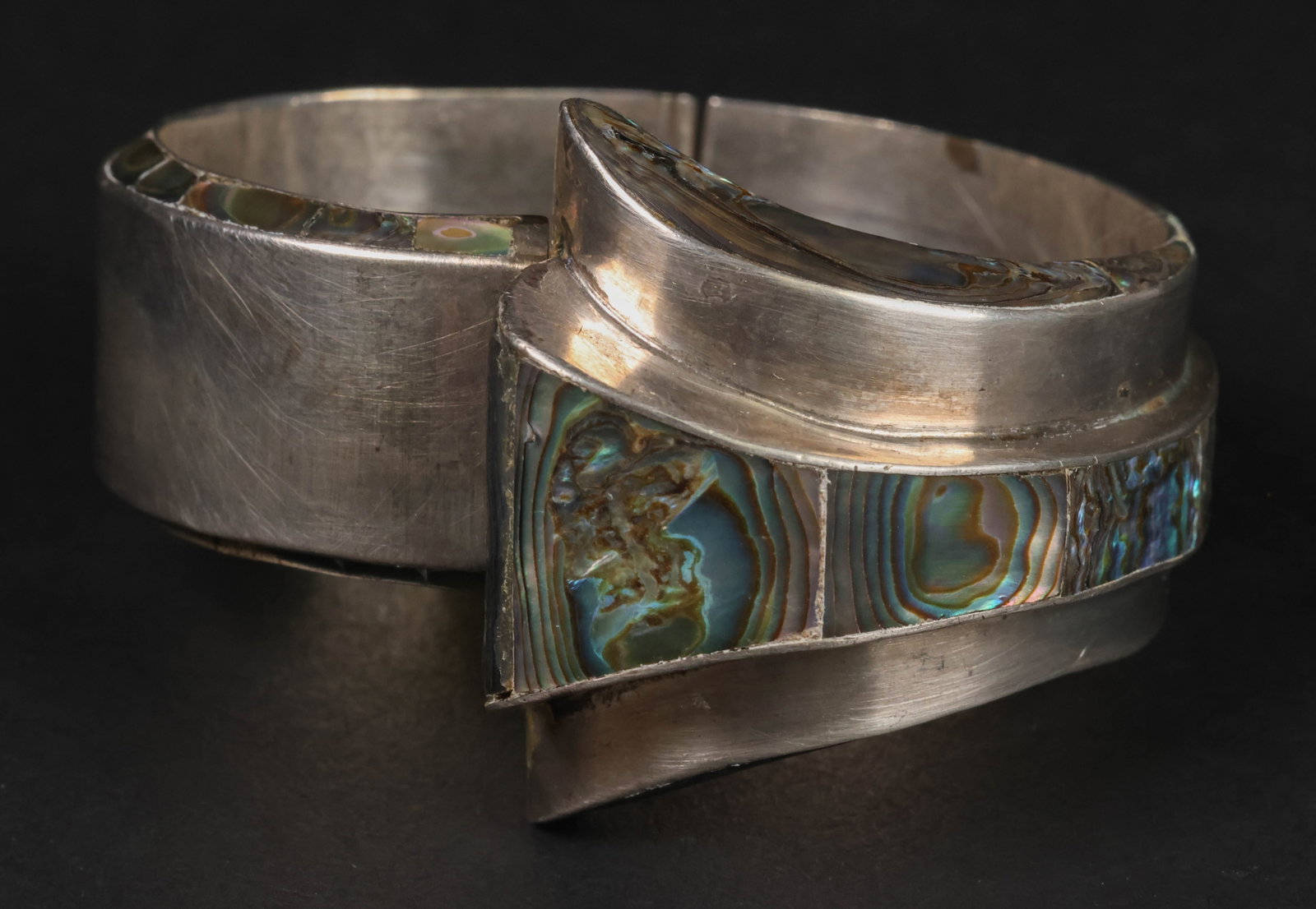 Alfredo Villasana Taxco Sterling Cuff Bracelet (1 of 7)