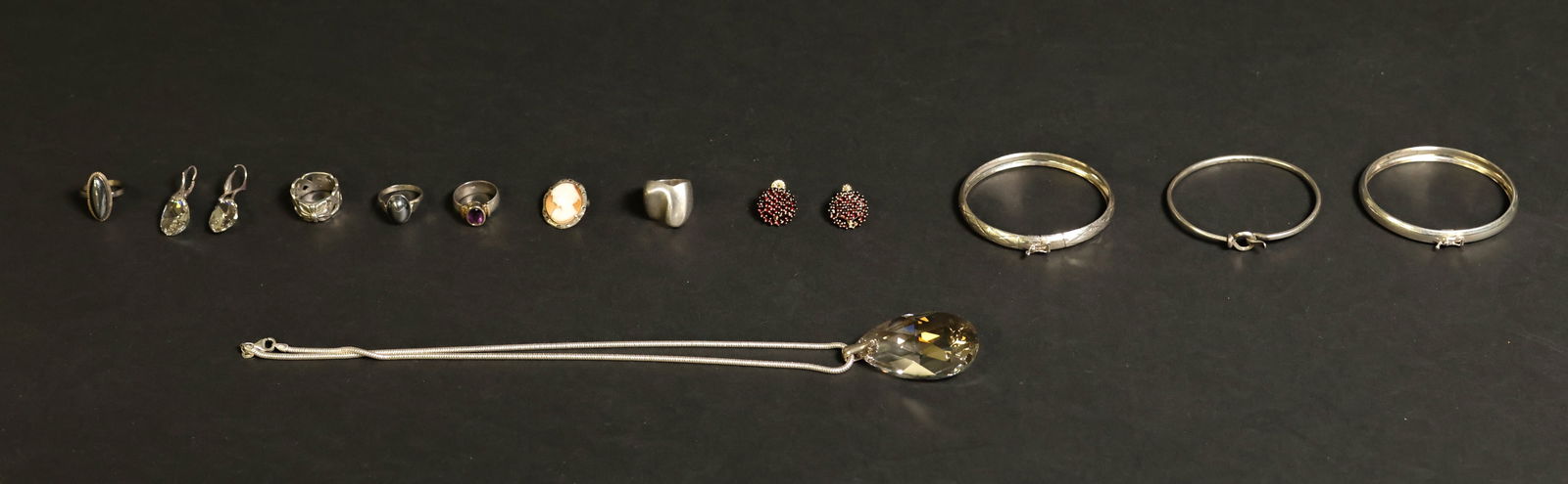 Lot of Sterling & 800 Jewelry Georg Jensen, Cameo (1 of 17)