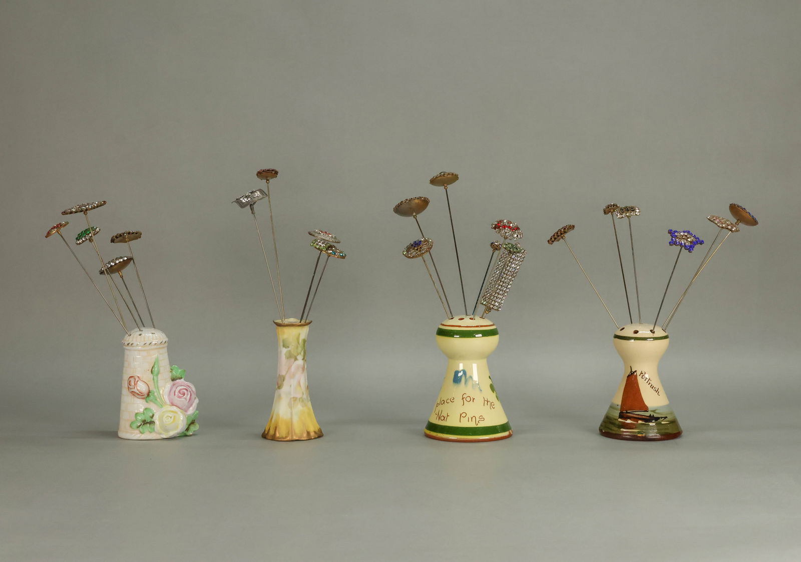 23 Vintage Rhinestone Hatpins With Holders (1 of 9)