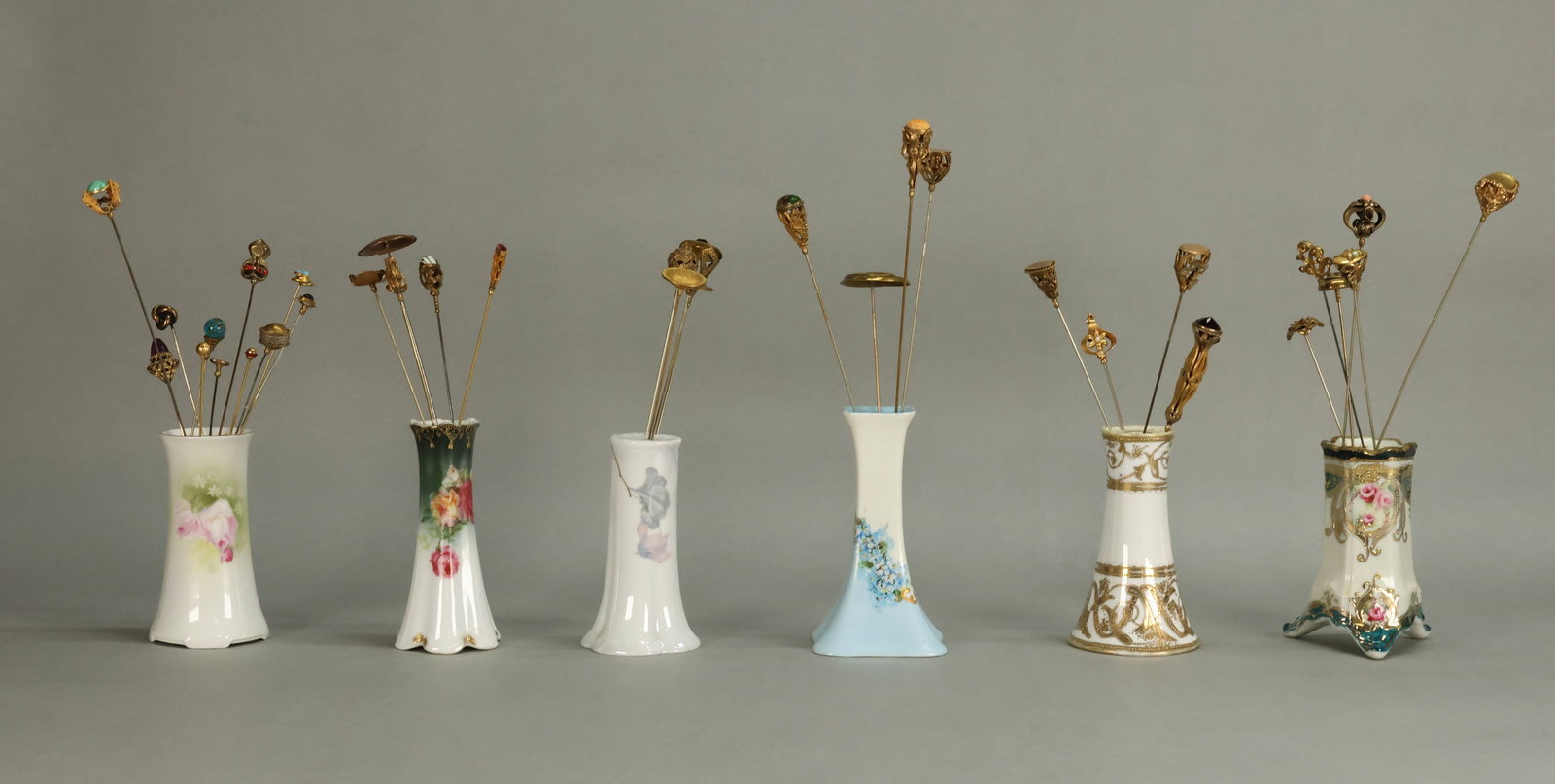 34 Vintage Gold Tone Hatpins With Holders (1 of 13)