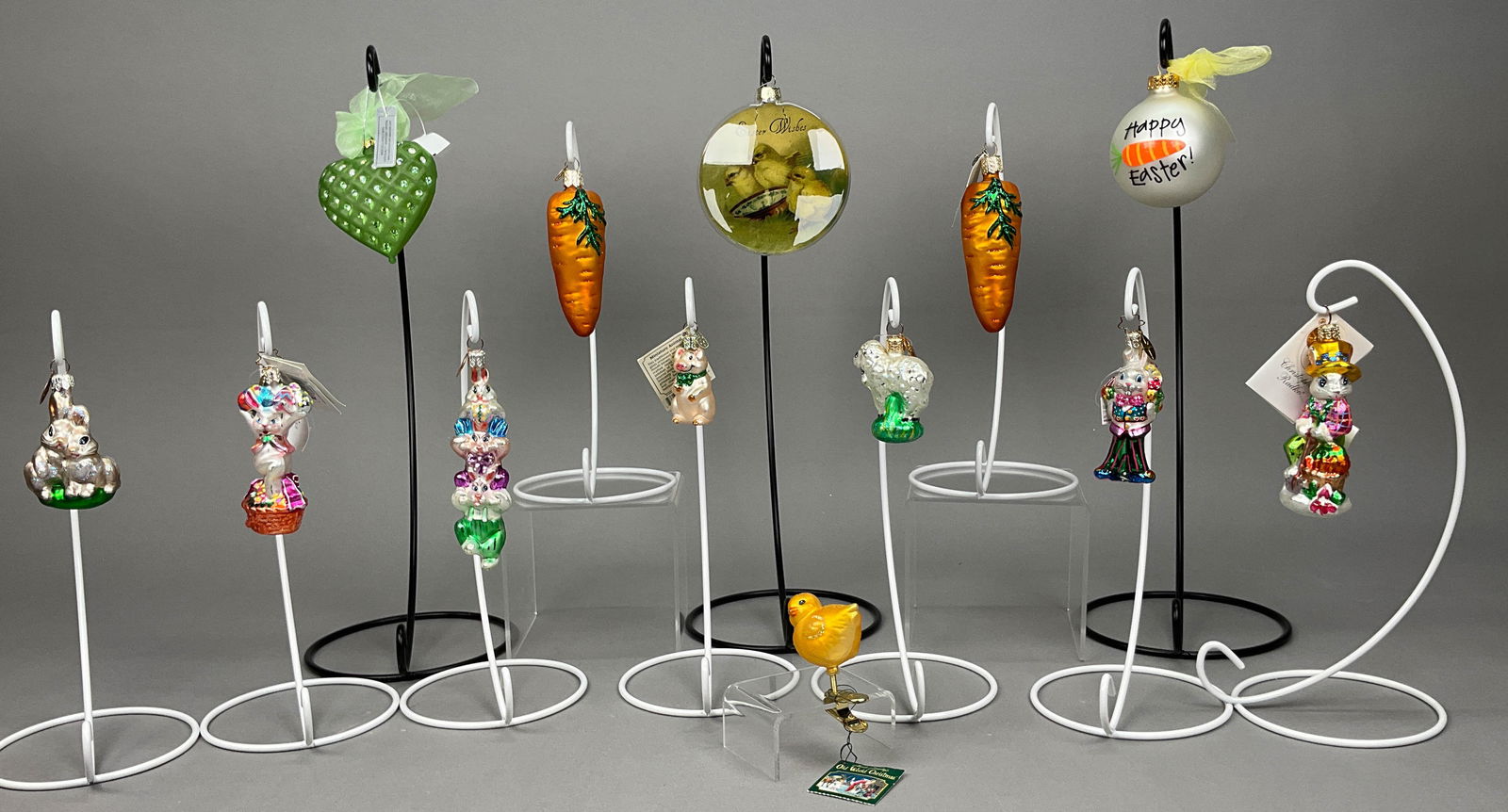 13 Easter Ornaments - Radko Swarovski Carrot Bunny (1 of 15)