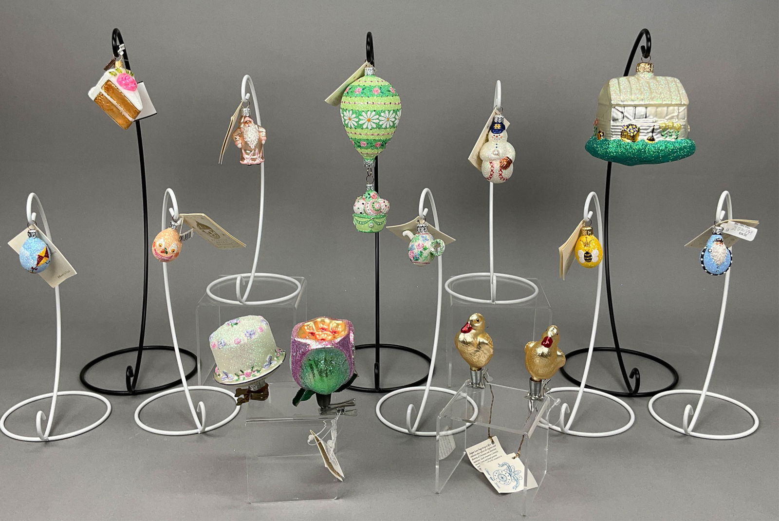 14 Breen & Fraga Easter Ornaments Signed Eggs Cake (1 of 15)