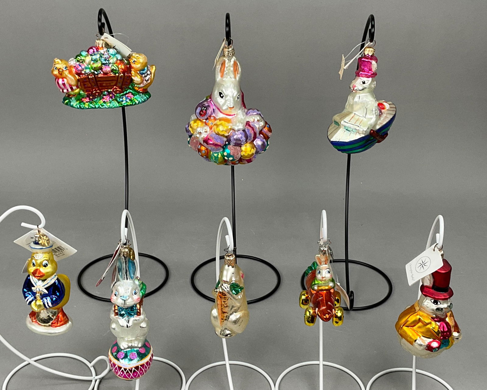 8 Radko Inge Glas Easter Ornaments Most with Tags (1 of 7)