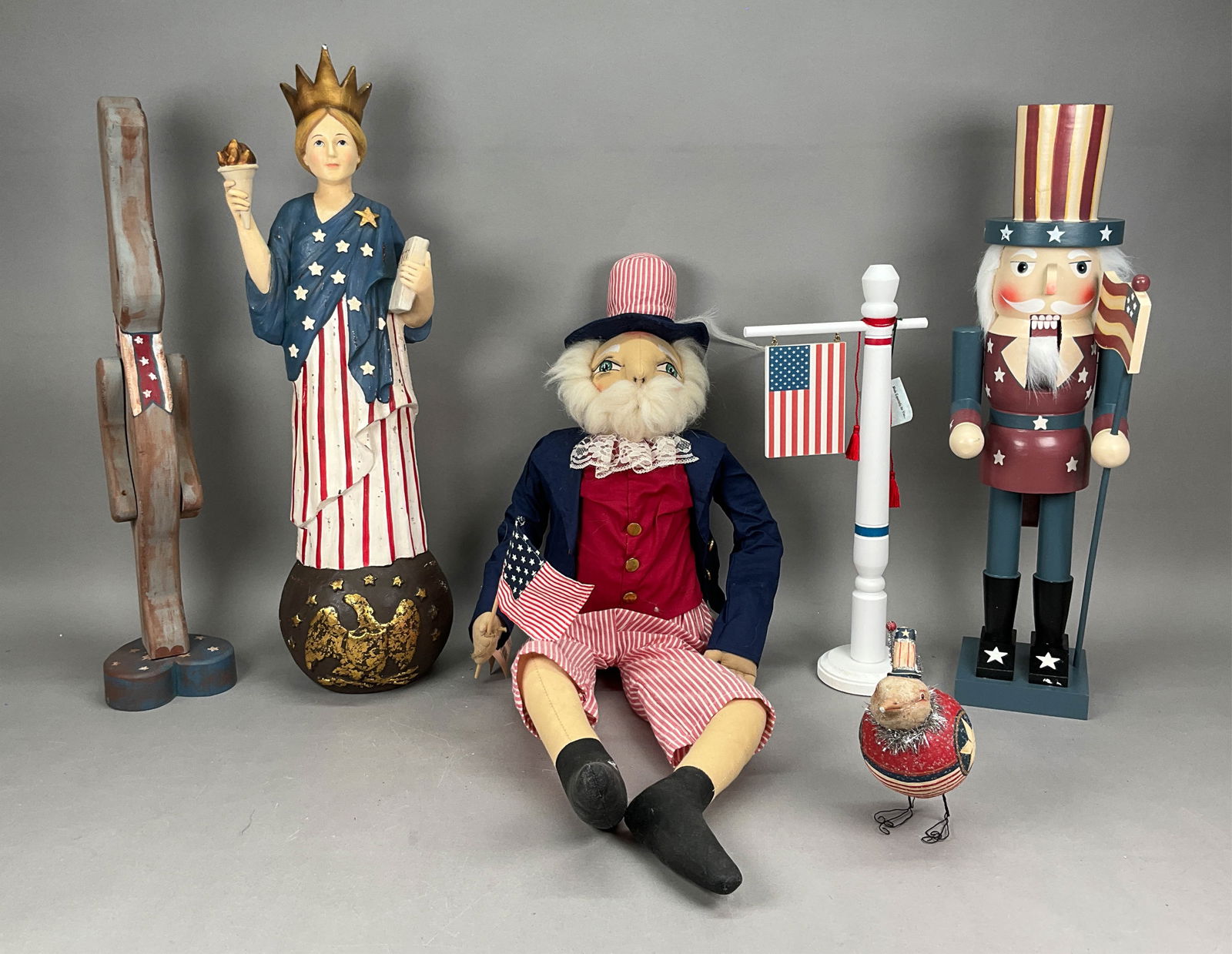 6 Patriotic Figures Most w/o Tags Joe Spencer (1 of 15)