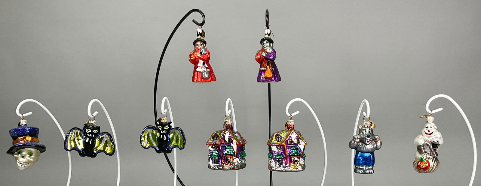 9 Radko Halloween Ornaments Ghost Werewolf Bat (1 of 8)