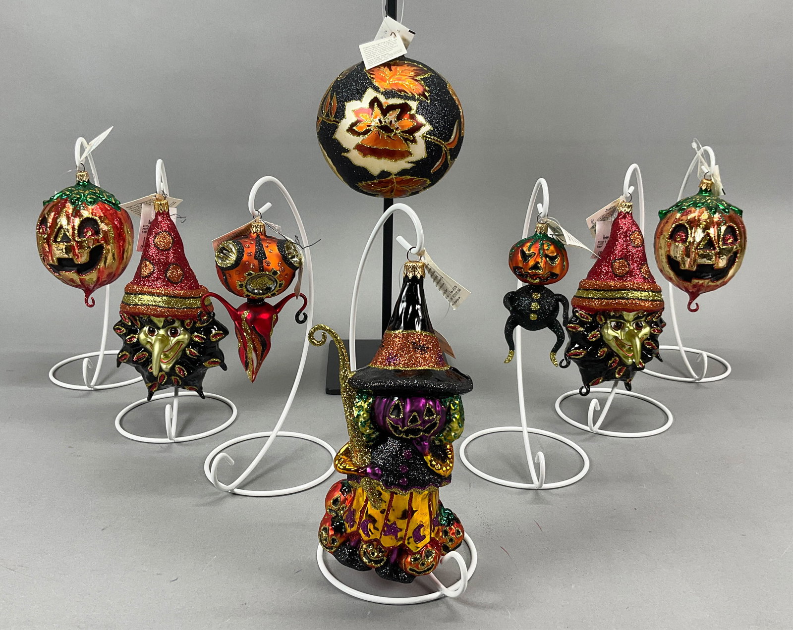 8 Fraga Halloween Ornaments Witch Pumpkin (1 of 10)