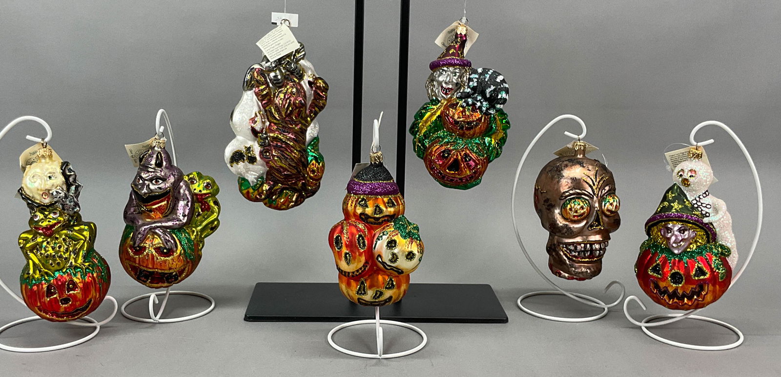 7 Vintage Fraga Halloween Witch Skeleton Pumpkins (1 of 6)