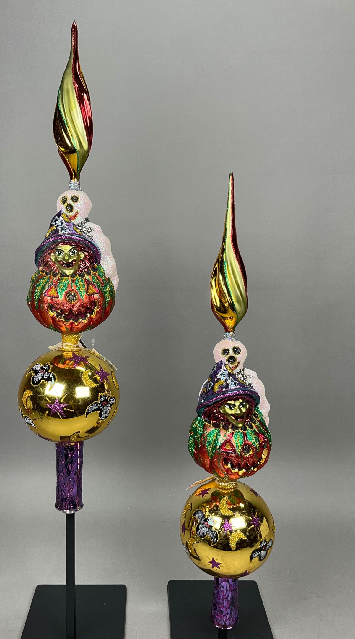 2 Fraga Halloween Ghost Witch Tree Toppers Finials (1 of 4)