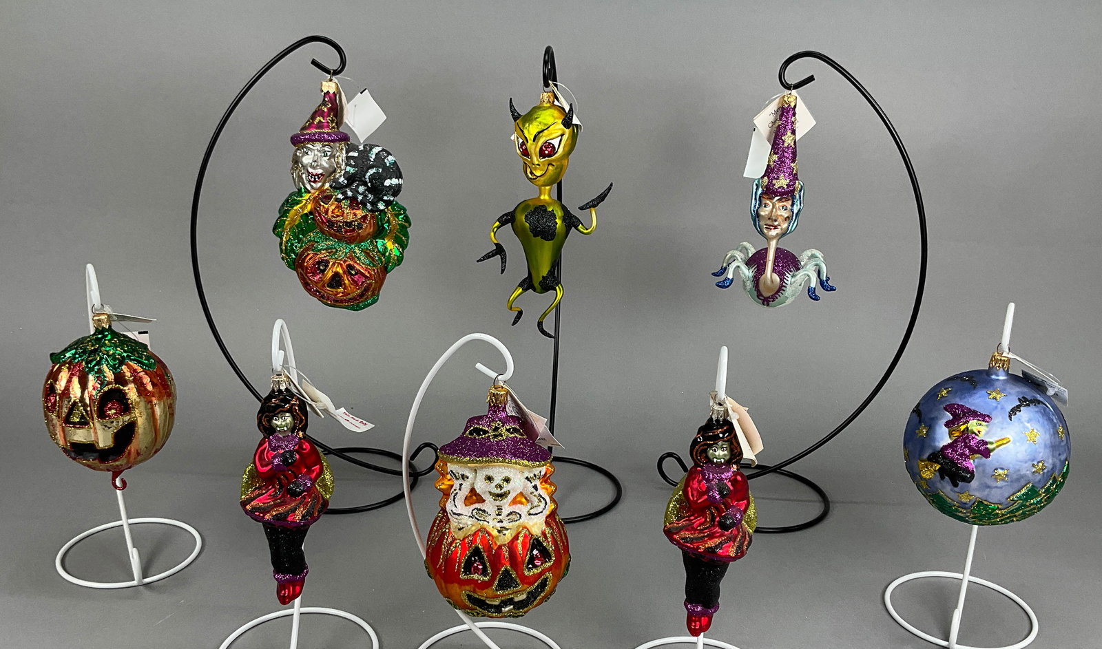 8 Fraga Halloween Ornaments Witch Pumpkin (1 of 8)