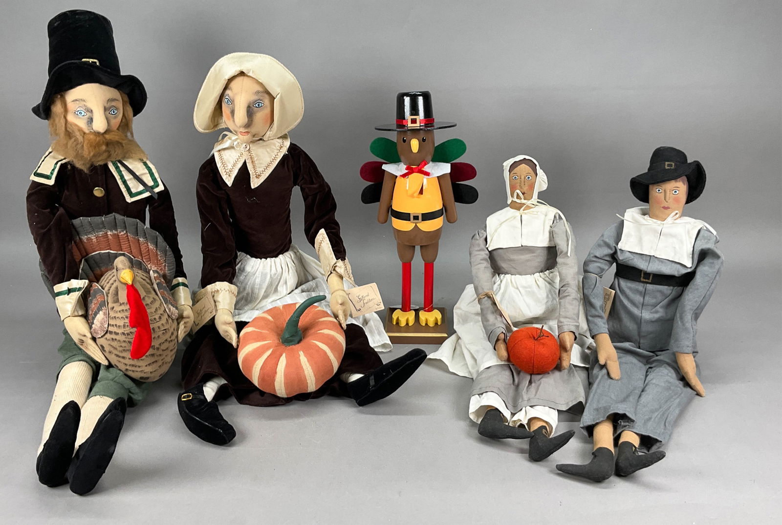 5 Kurt Adler Joe Spencer Thanksgiving Figures w/ T (1 of 20)