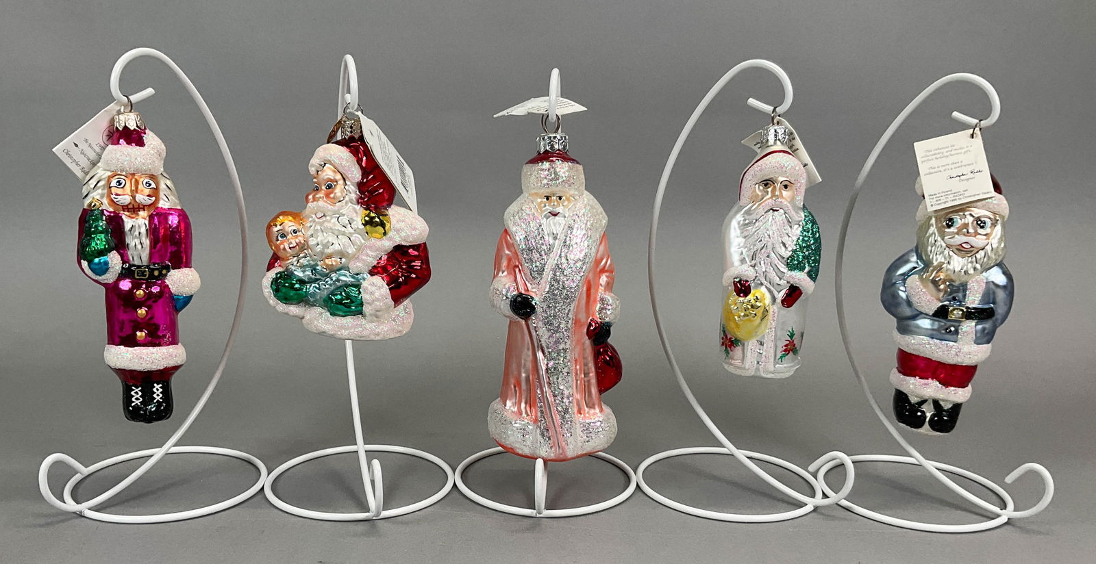 5 Christopher Radko Santa Christmas Ornaments (1 of 12)