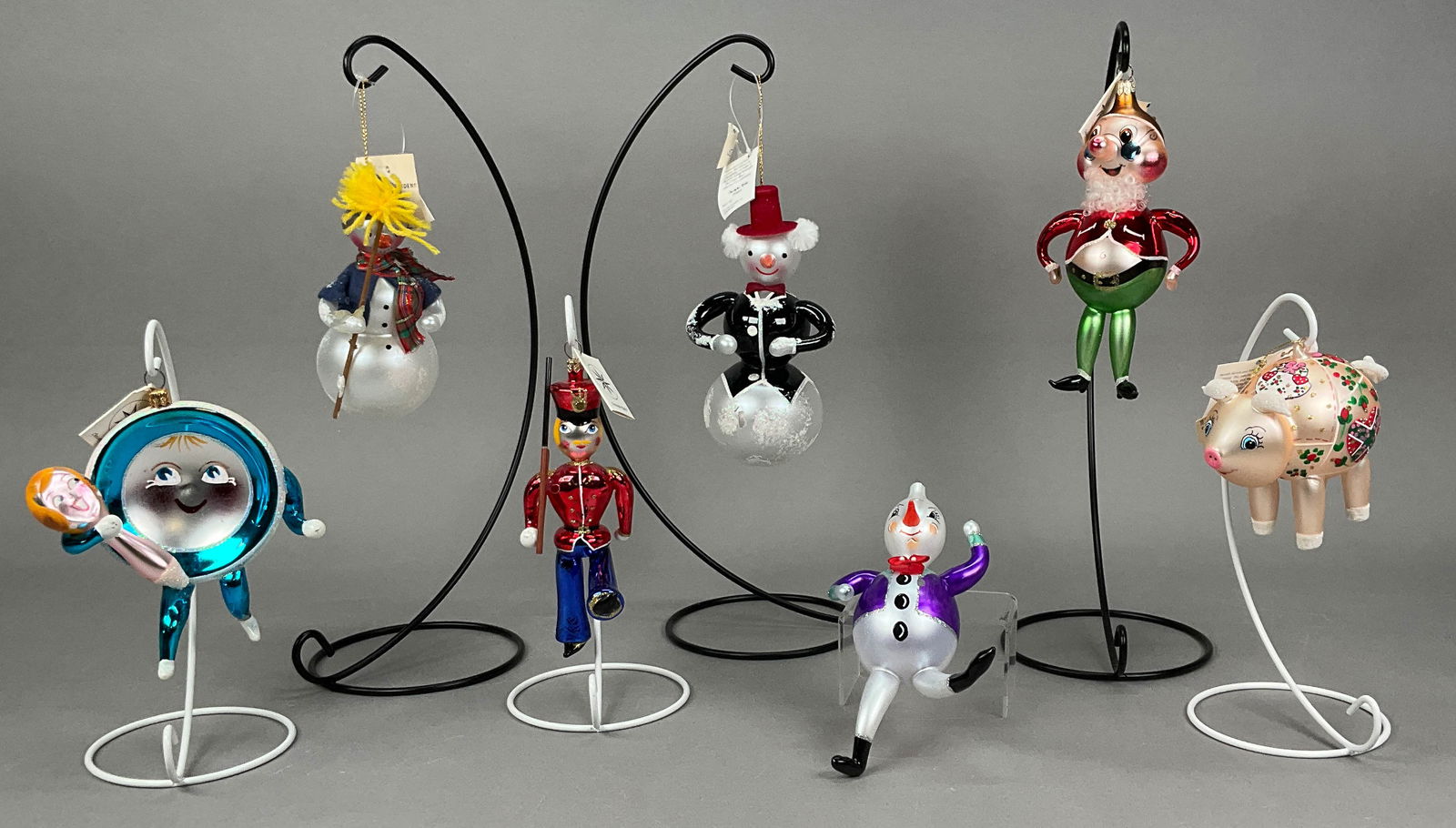 7 Radko Christmas Ornaments Most with Tags (1 of 14)